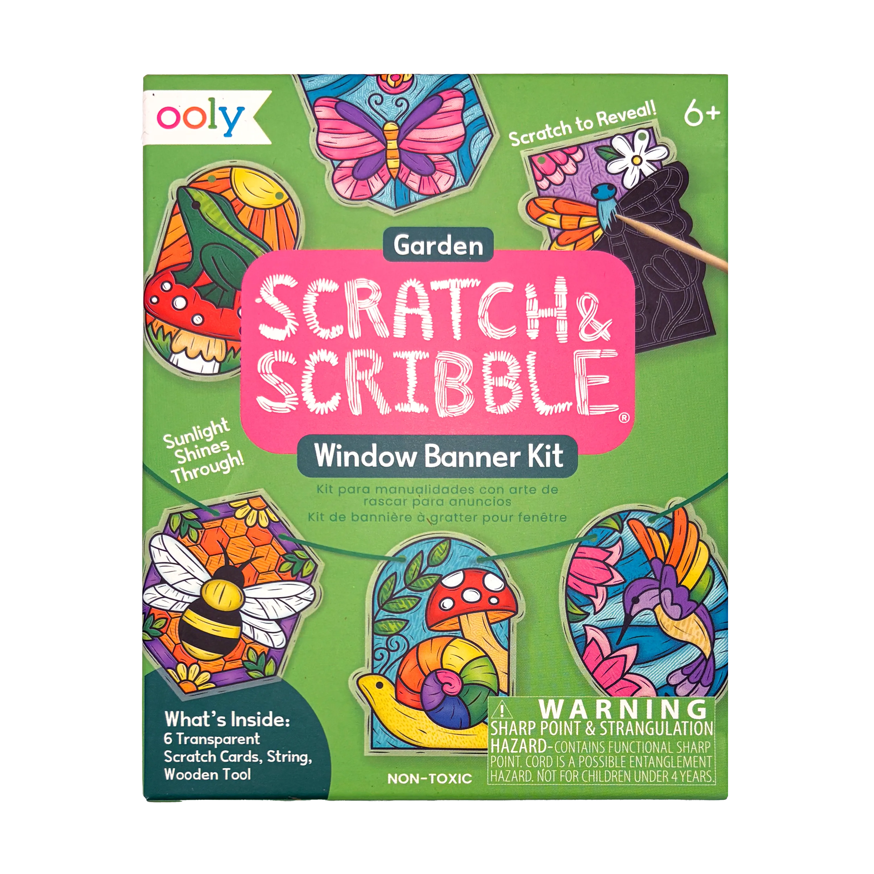Scratch & Scribble Window Banner Kit - Garden