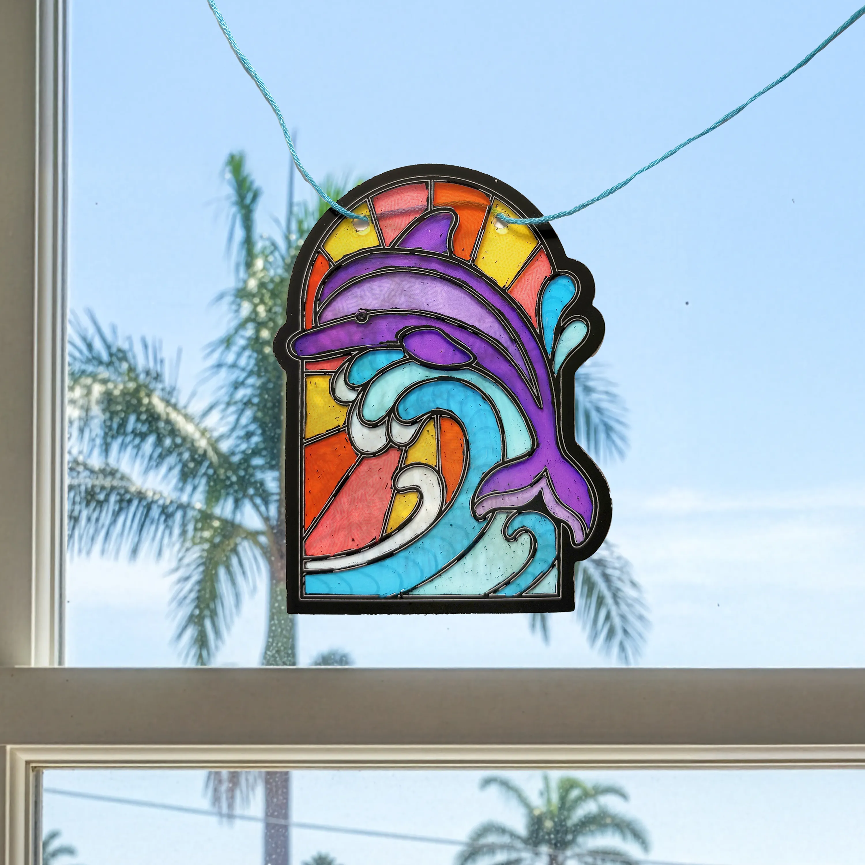 Scratch & Scribble Window Banner Kit - Ocean