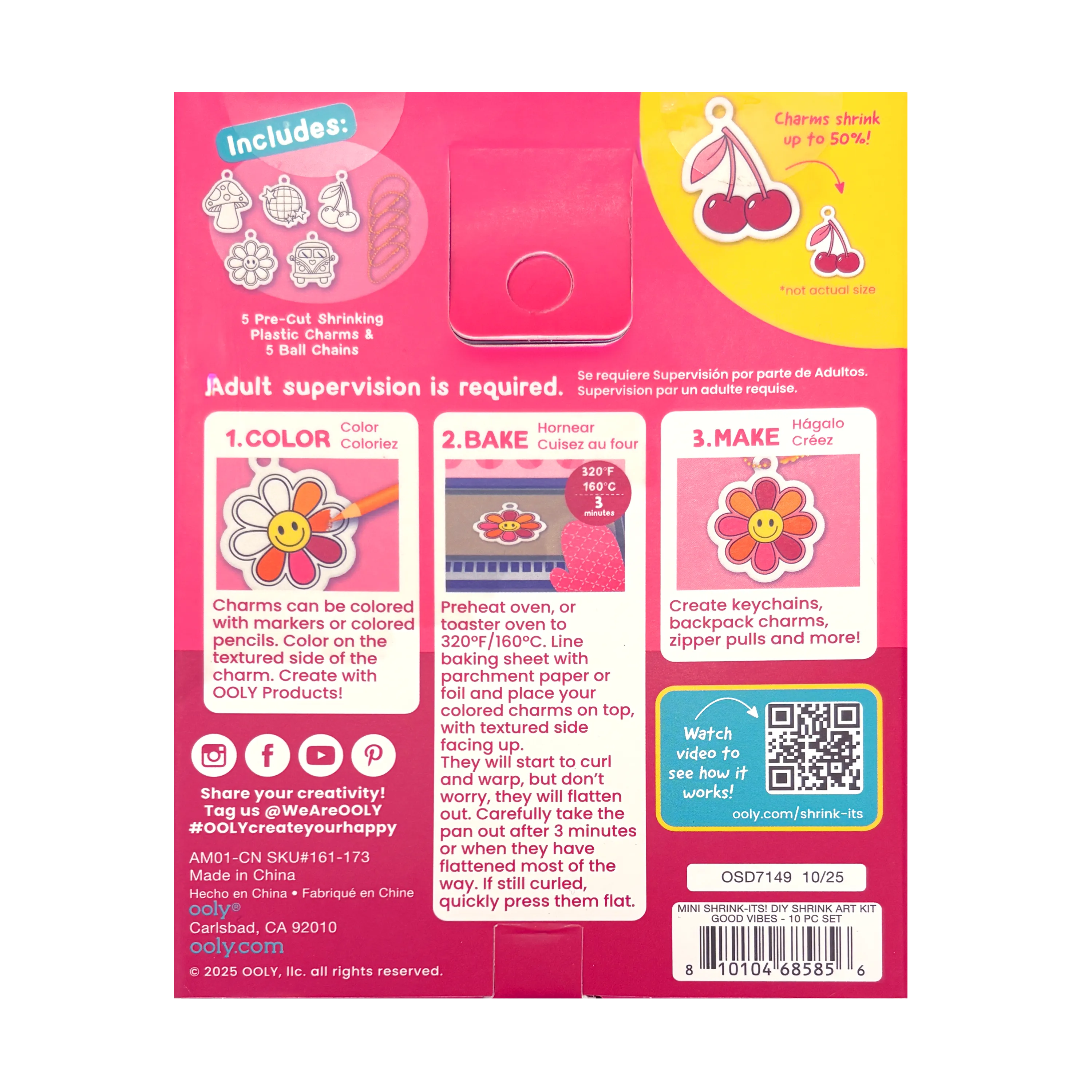 Shrink-Its! Mini DIY Shrink Art Kit - Good Vibes