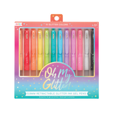 Front of packaging of OOLY Oh My Glitter! Retractable Gel Pens