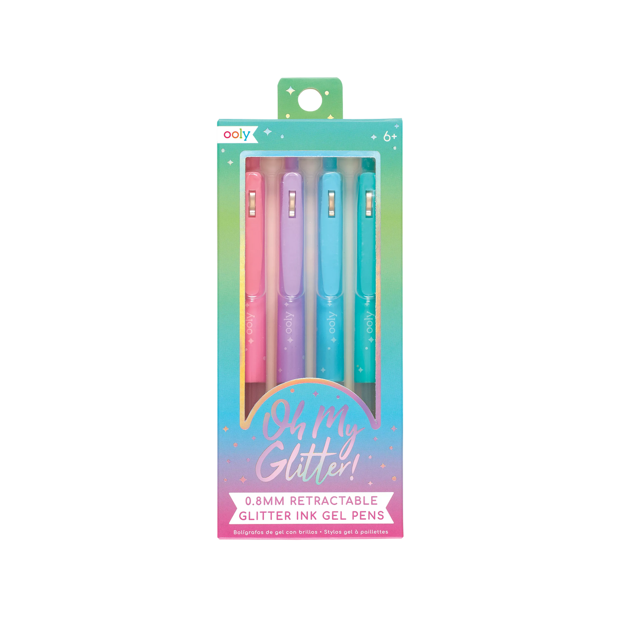 Oh My Glitter! Retractable Gel Pens - Set of 4 - OOLY