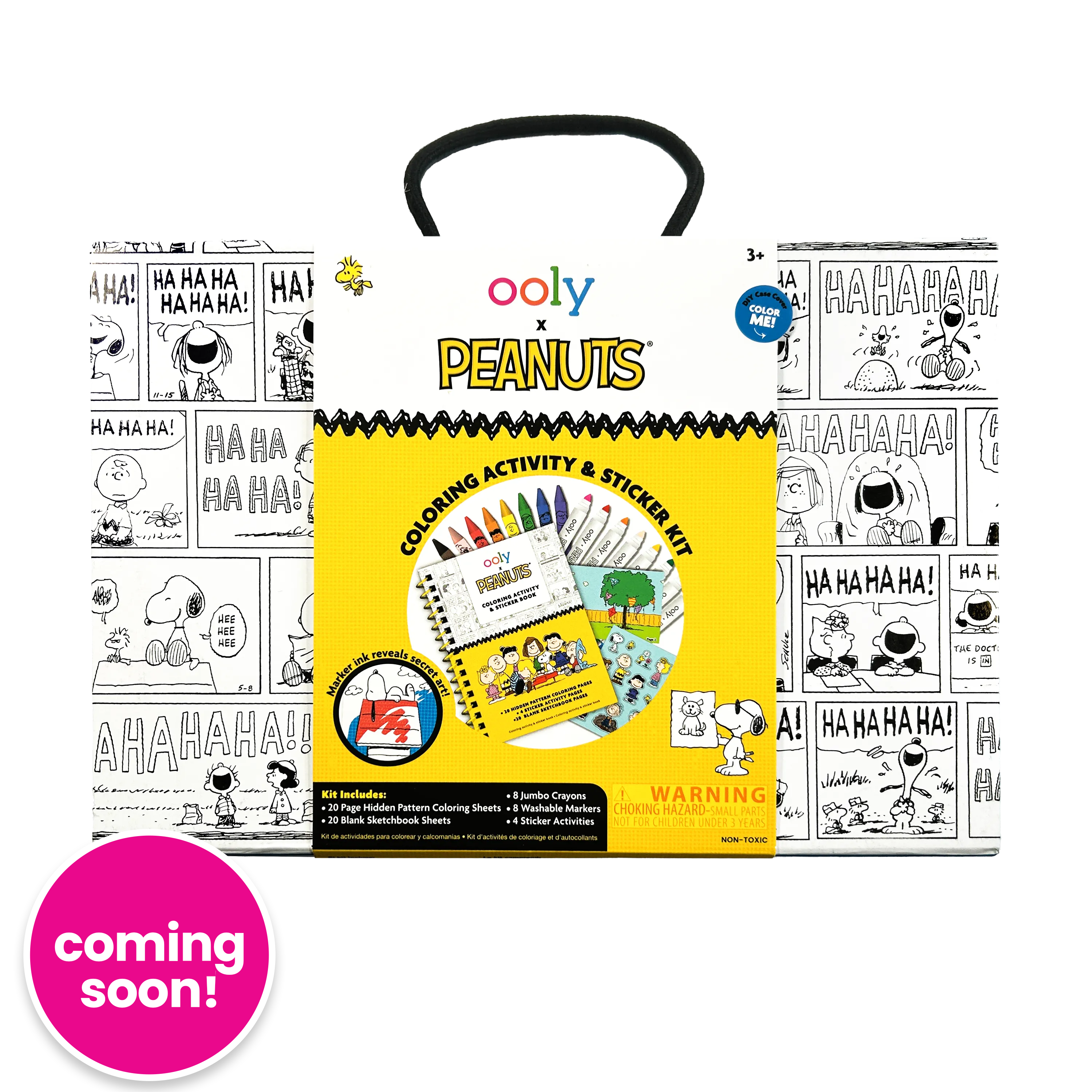 OOLY x Peanuts Coloring Activity & Sticker Kit