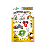 Front of packaging of OOLY x Peanuts Temporary Tattoos