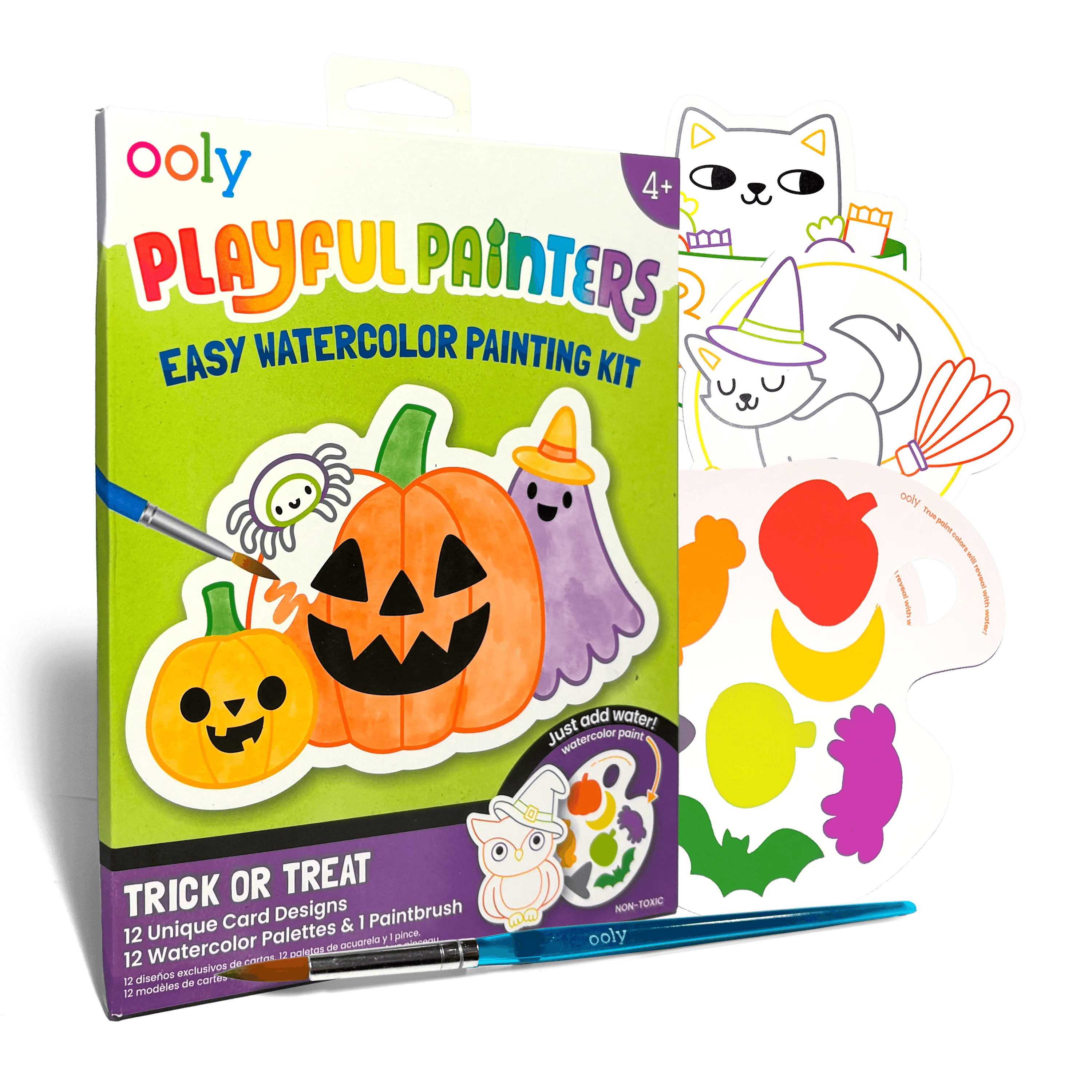 Playful Painters: Easy Watercolor Painting Kit - Trick or Treat