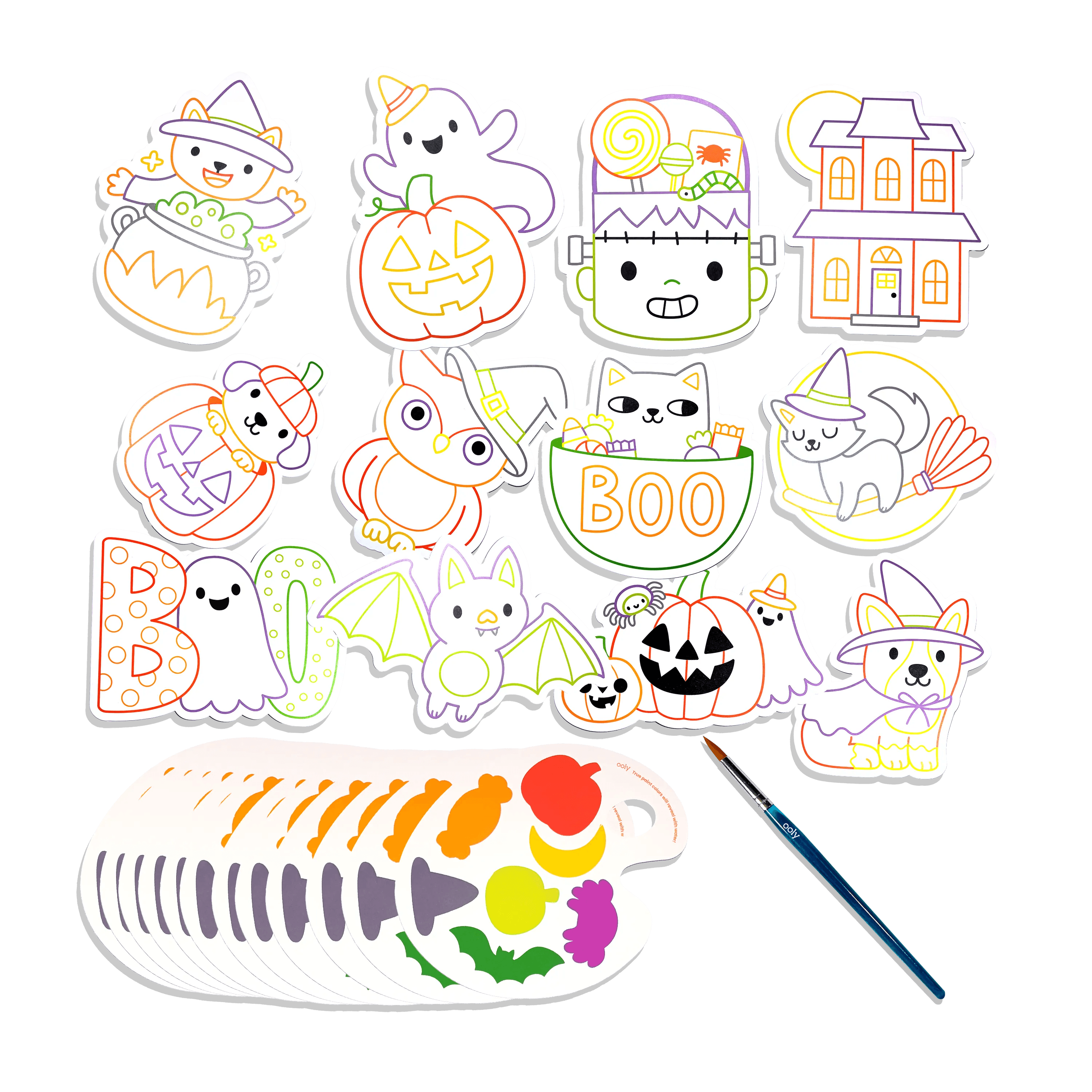 Playful Painters: Easy Watercolor Painting Kit - Trick or Treat