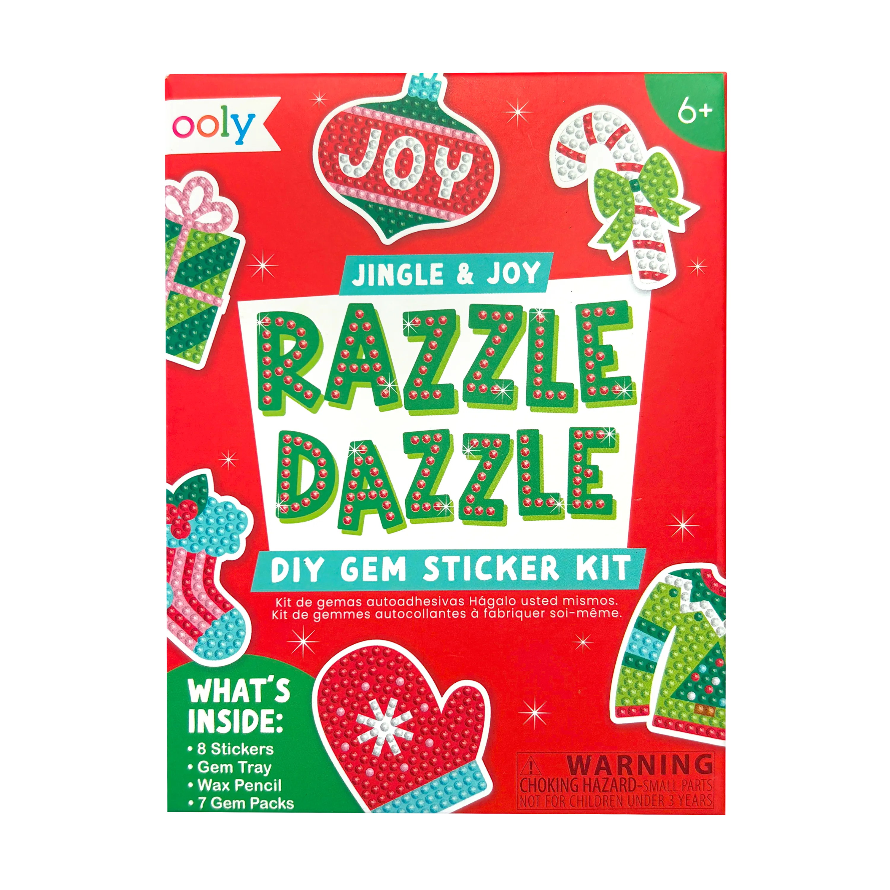 Mini Razzle Dazzle: D.I.Y. Gem Sticker Kit - Jingle & Joy