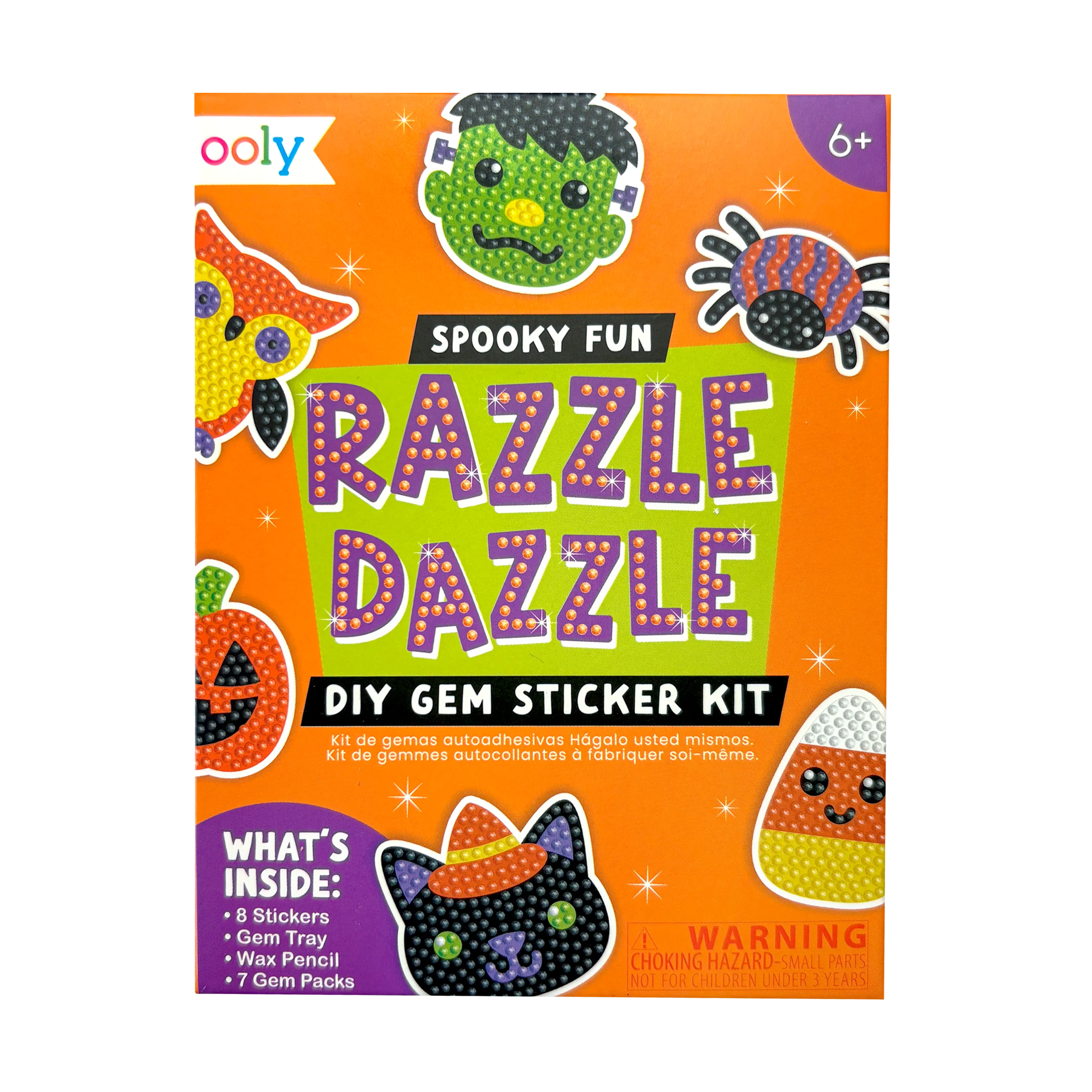 Mini Razzle Dazzle: D.I.Y. Gem Sticker Kit - Spooky Fun