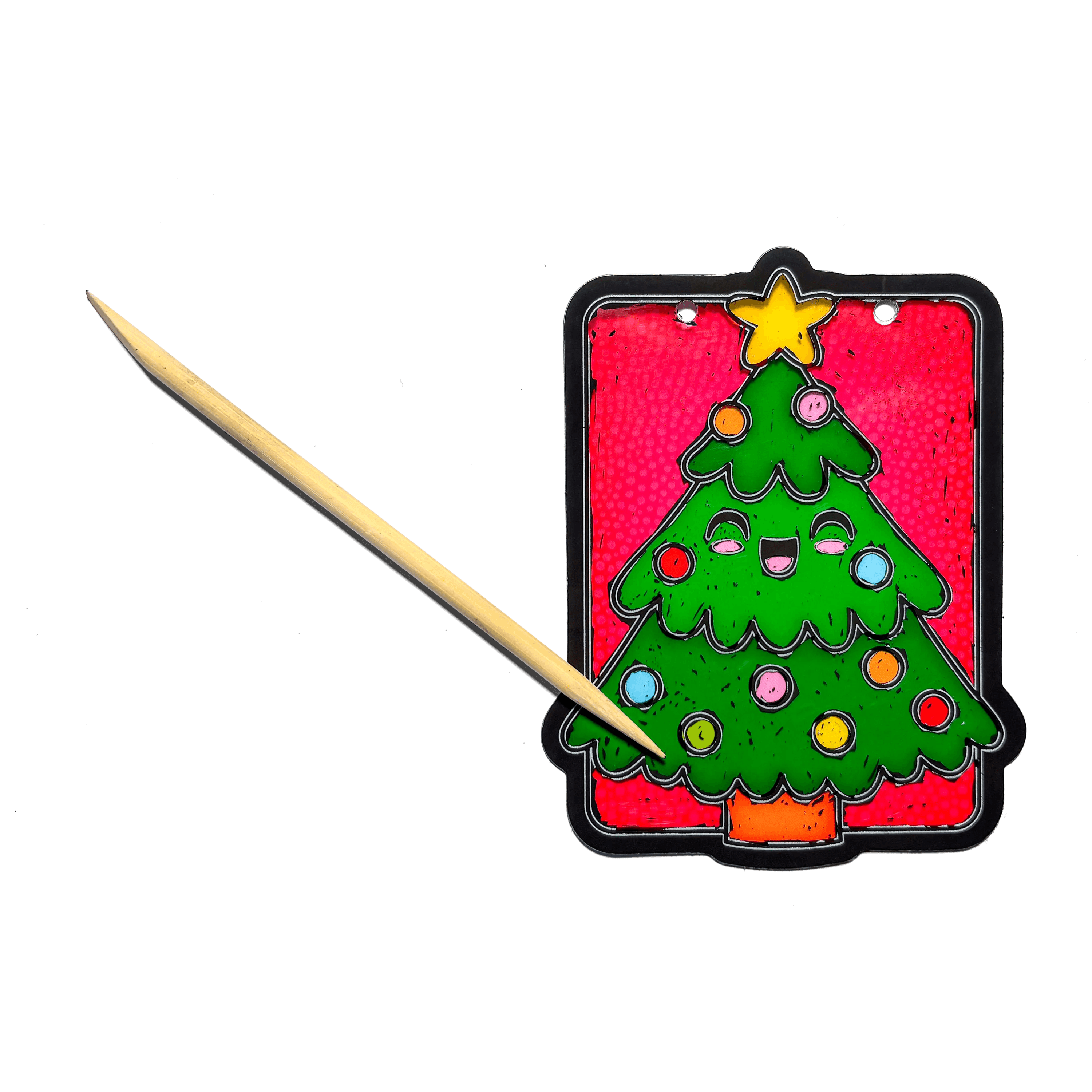 Scratch & Scribble Mini Window Banner Kit - Festive Friends