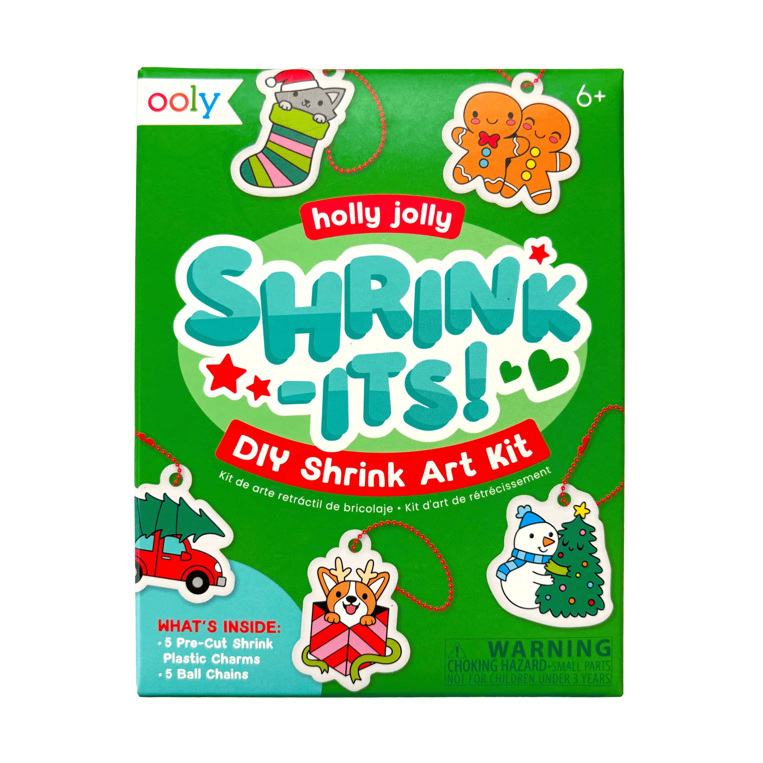 Mini Shrink-Its!: D.I.Y. Shrink Art Kit - Holly Jolly