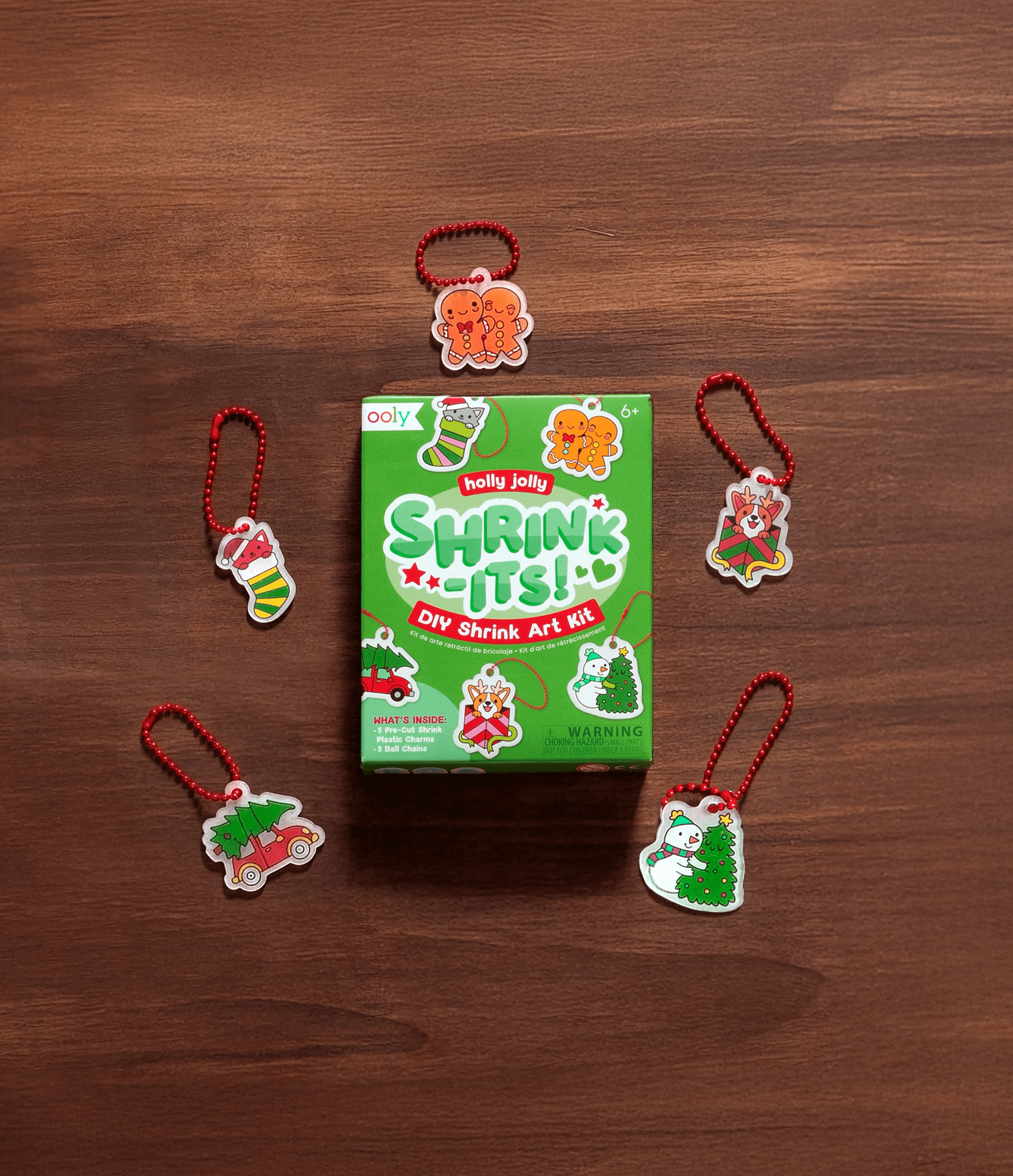Mini Shrink-Its!: D.I.Y. Shrink Art Kit - Holly Jolly