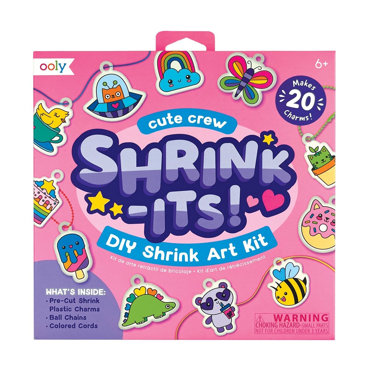 Shrink its DIY Shrink Art Kit Cute Crew 20 Charms