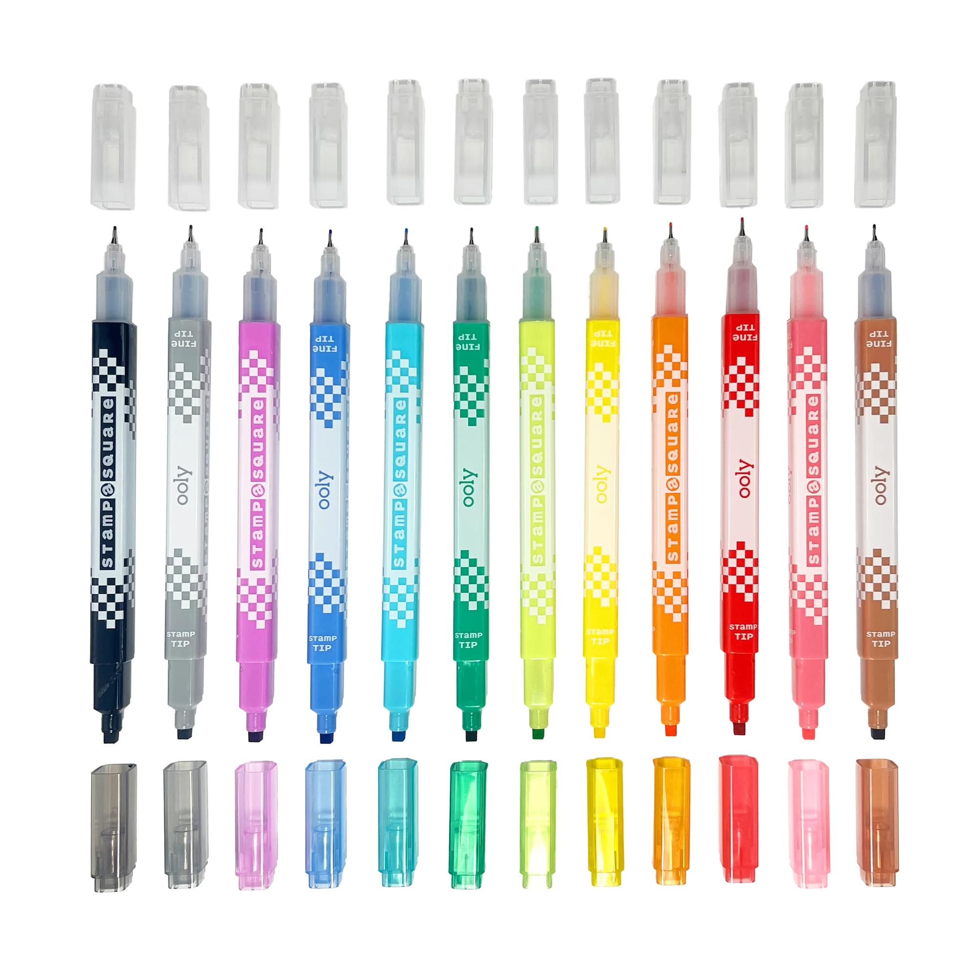 Shimmer Marker Set, 12 Colors Metallic Markers Set, Glitter Gel Double Line Outline Markers, Self Outline Pens, Metallic Marker, Sparkle Markers