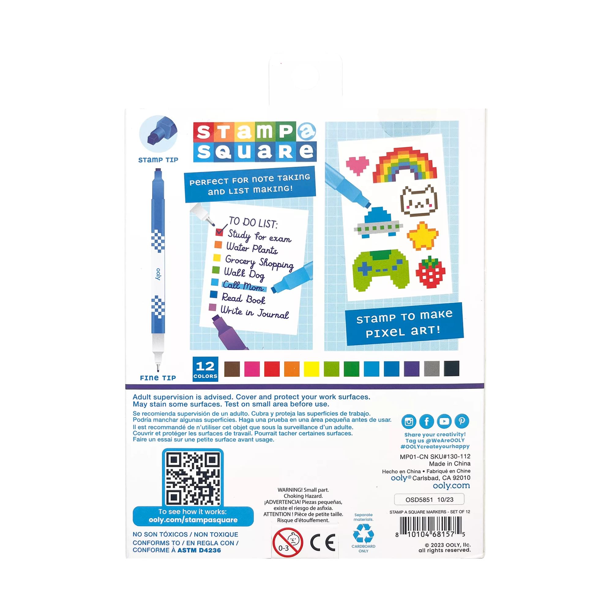 PIXELO Metallic Electronic Pen Art Set with 8 Designs & 6 Colored Markers  for 6+