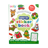 Stickiville Color-In' Sticker Book - Jolly Cheer Doodles - 400+ Stickers
