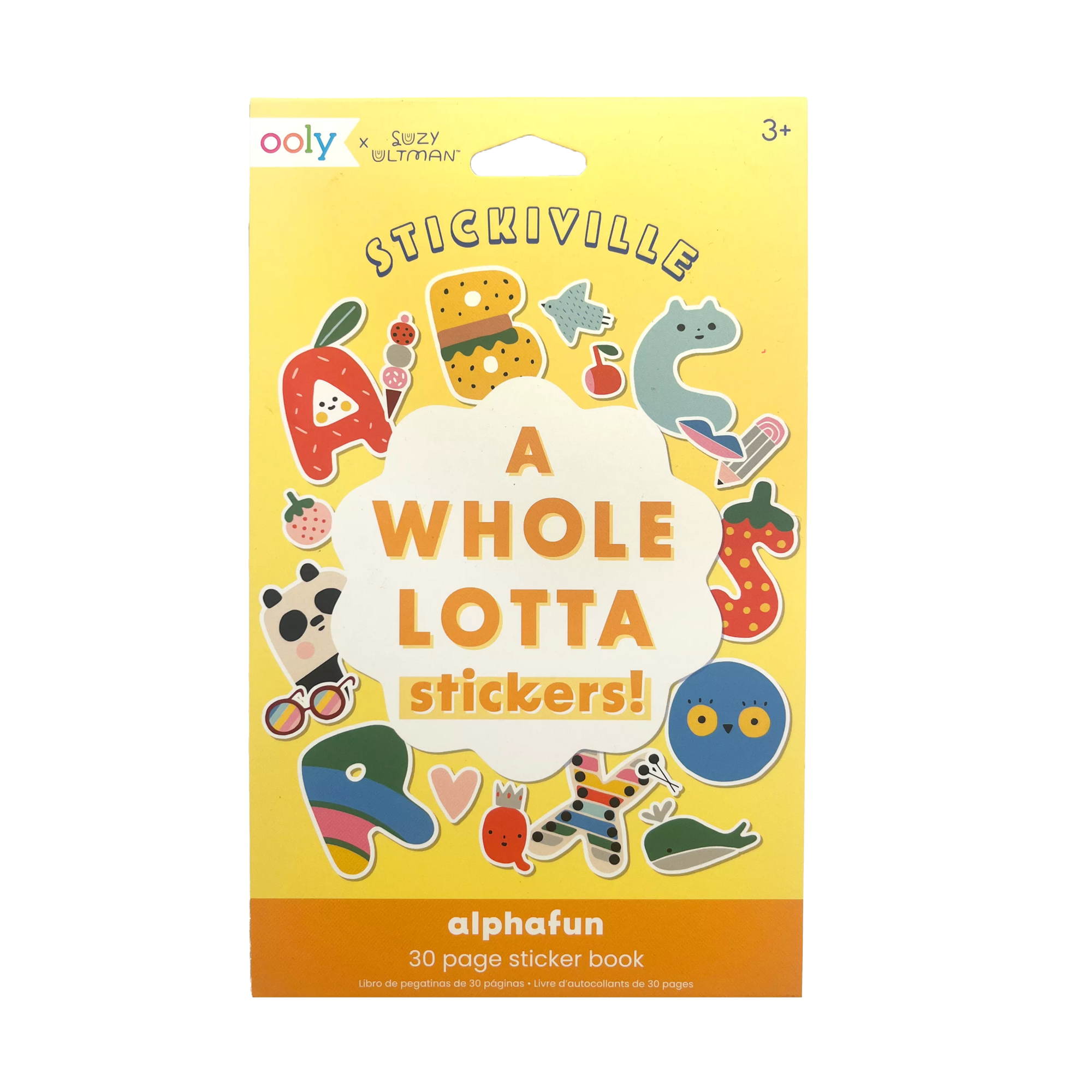 OOLY Stickiville x Suzy Ultman A Whole Lotta Stickers Sticker Book Alpha-Fun Front