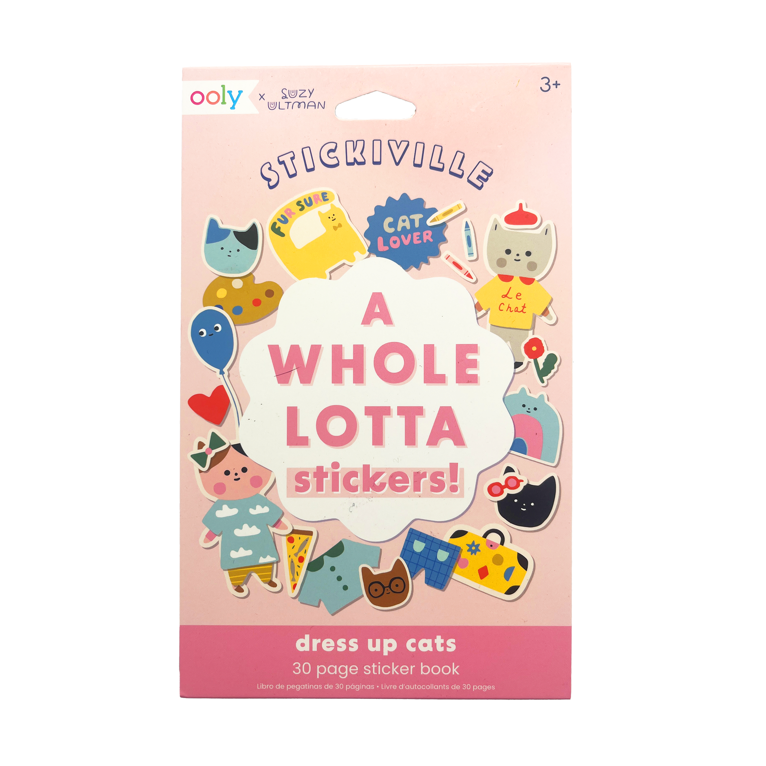 OOLY Stickiville Suzy Ultman Sticker Book Dress Up front of packaging