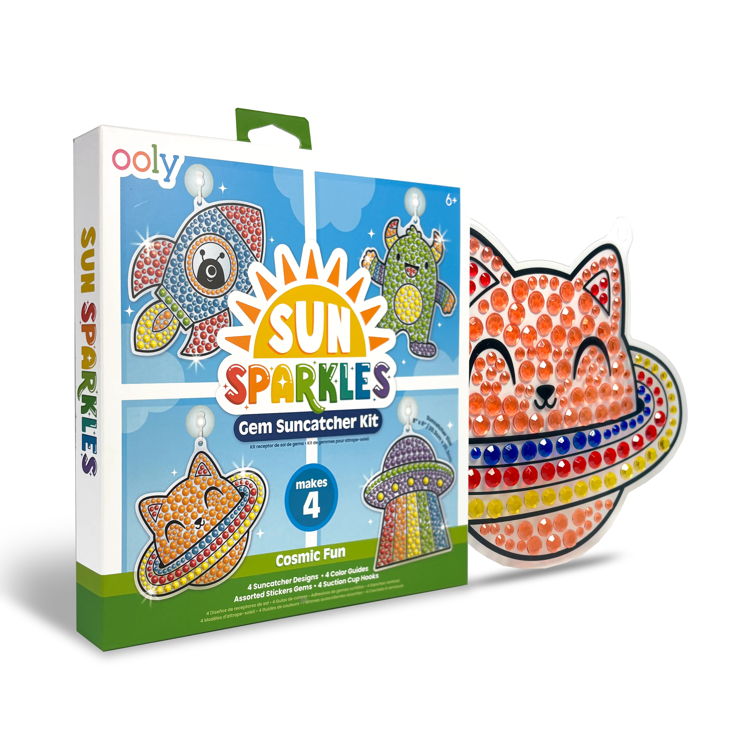 Sun Sparkles Gem Suncatcher Kit - Cosmic Fun - 4 Designs