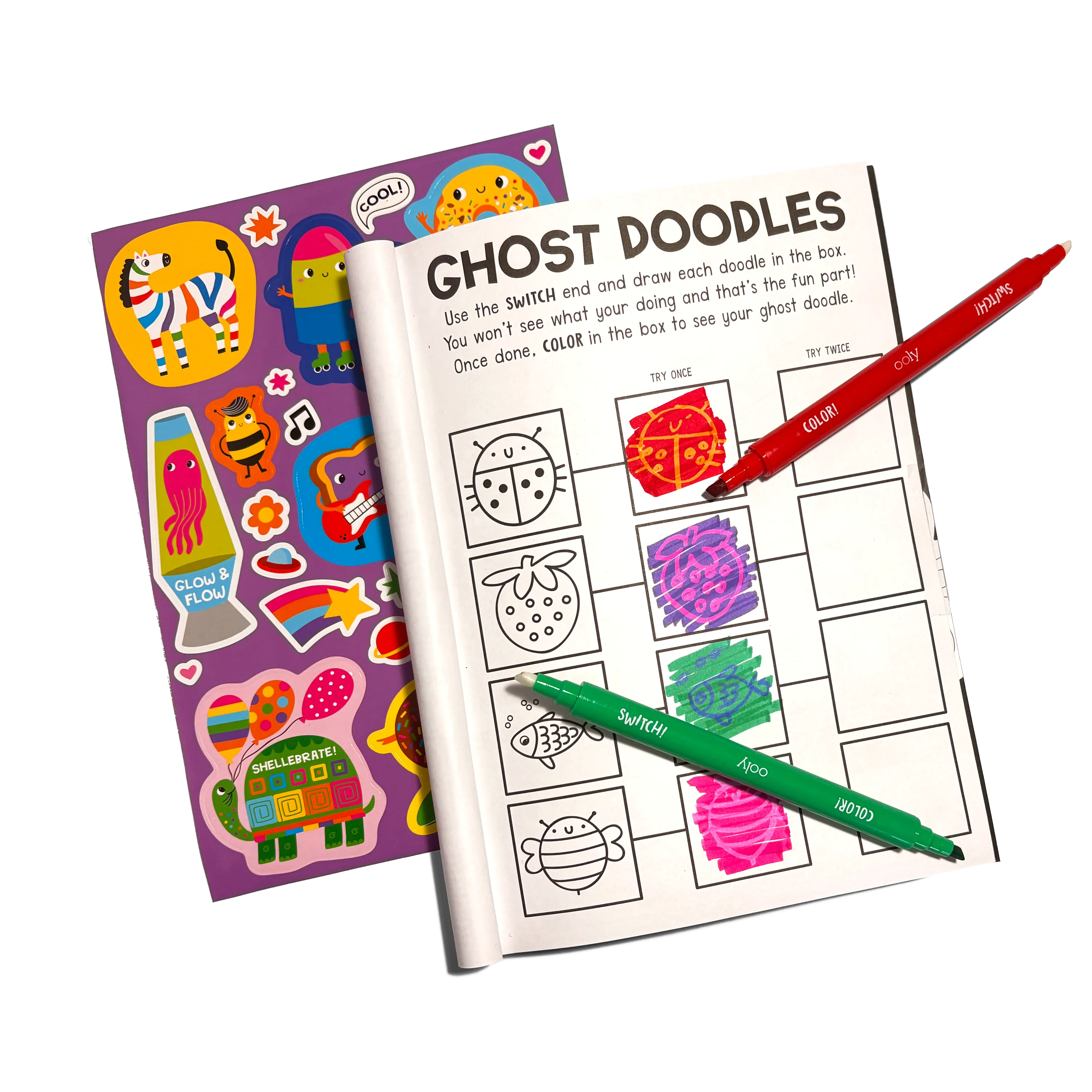 Switch-eroo! Color-Changing Activity Kit - Markers Stickers Coloring Book