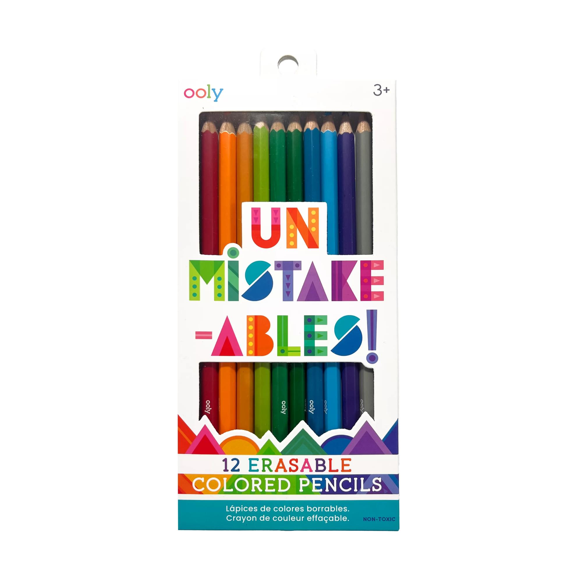 OOLY Un-Mistakeables Erasable Colored Pencils front of packaging