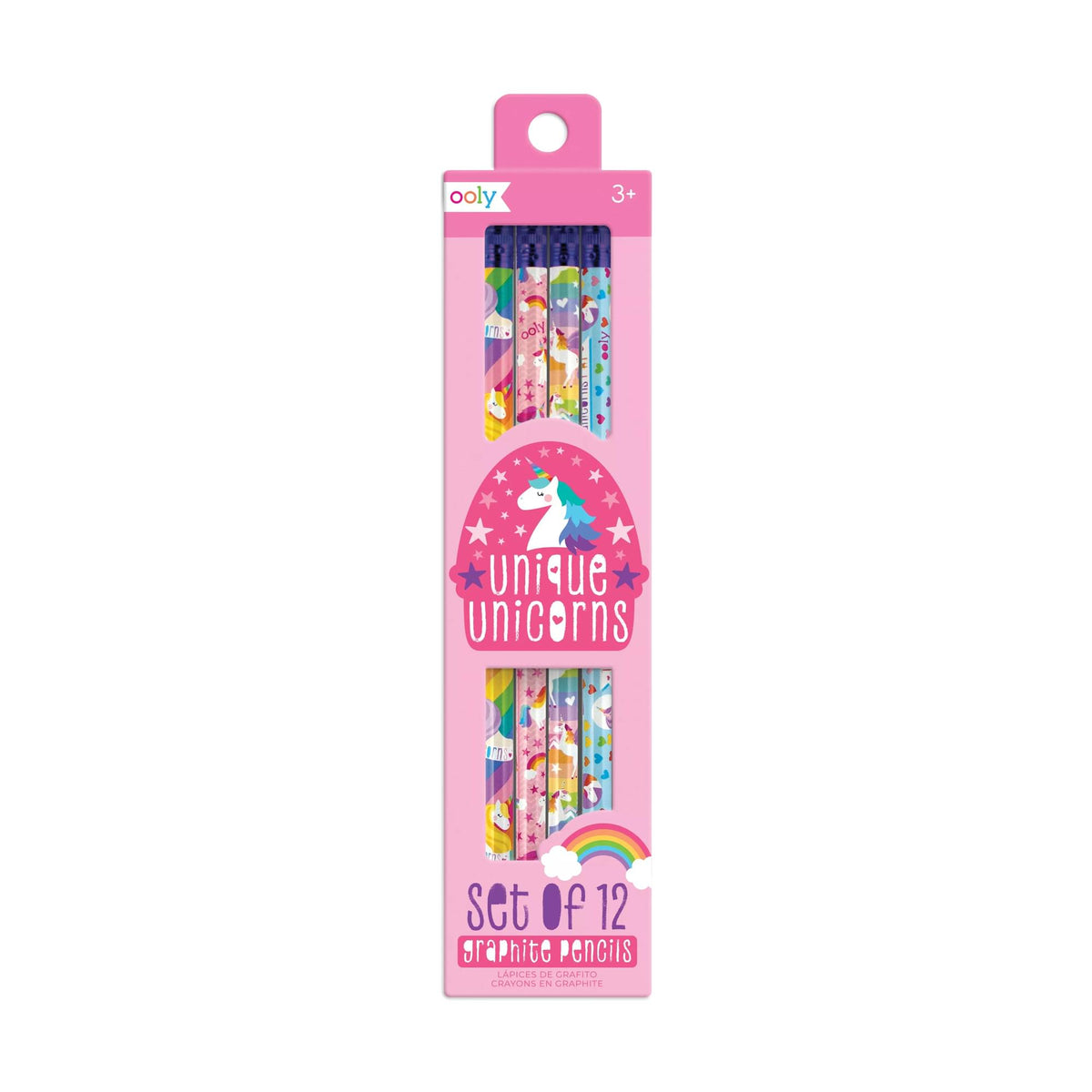 Unique Unicorns Graphite Pencils Set 12