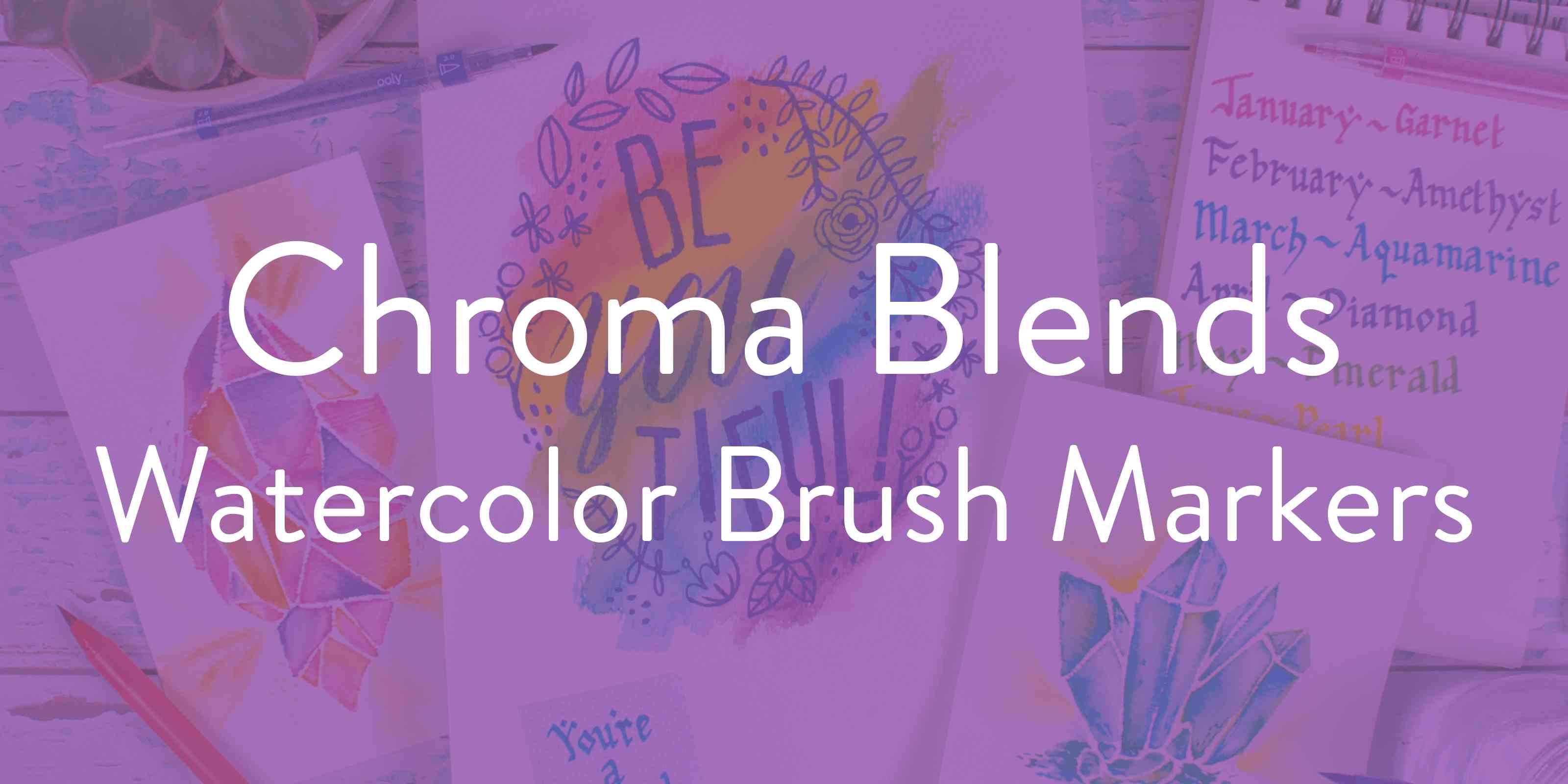 8x10 Chroma Blends Watercolor Pads - Pear and Simple