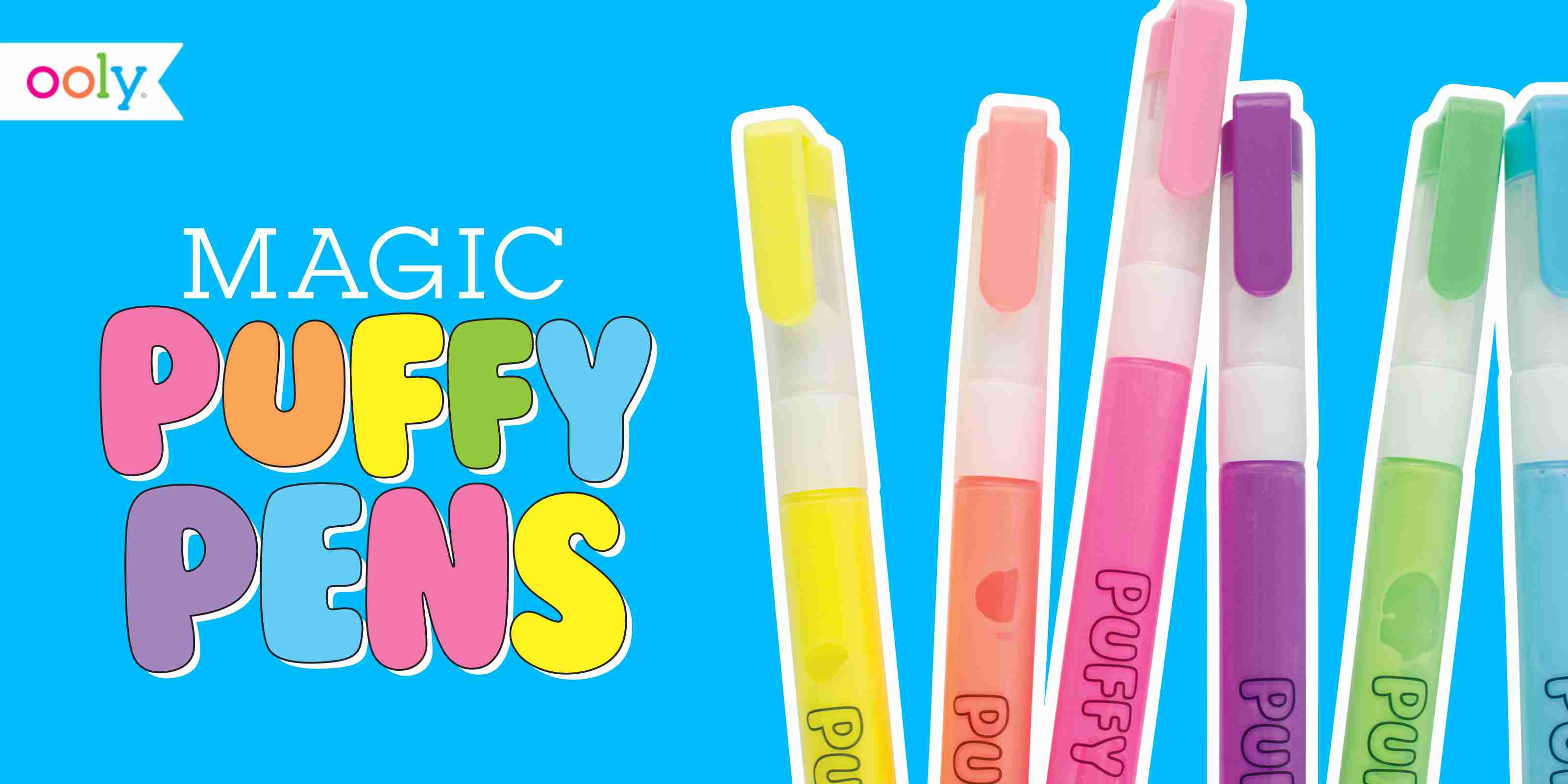 Magic Neon Puffy Pens - Set of 6 (Other) 