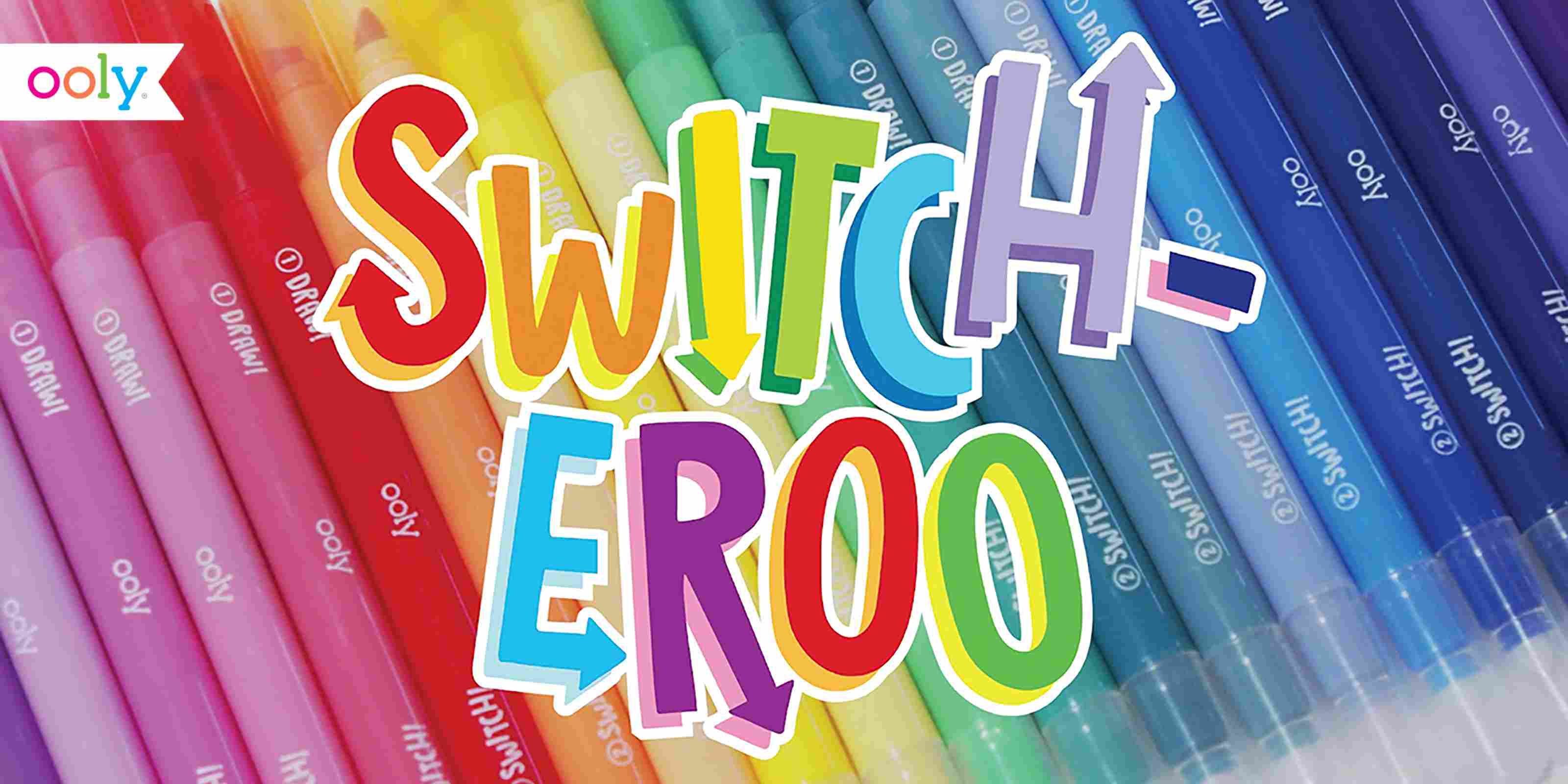 Ooly, Switch-eroo Double Sided Color Changing Markers, Drawing and Coloring  Tool for Kids and Adults, Cool and Fun Pens for Creative Projects, Gift  Idea for Boys and Girls, Pack of 12 Vibrant