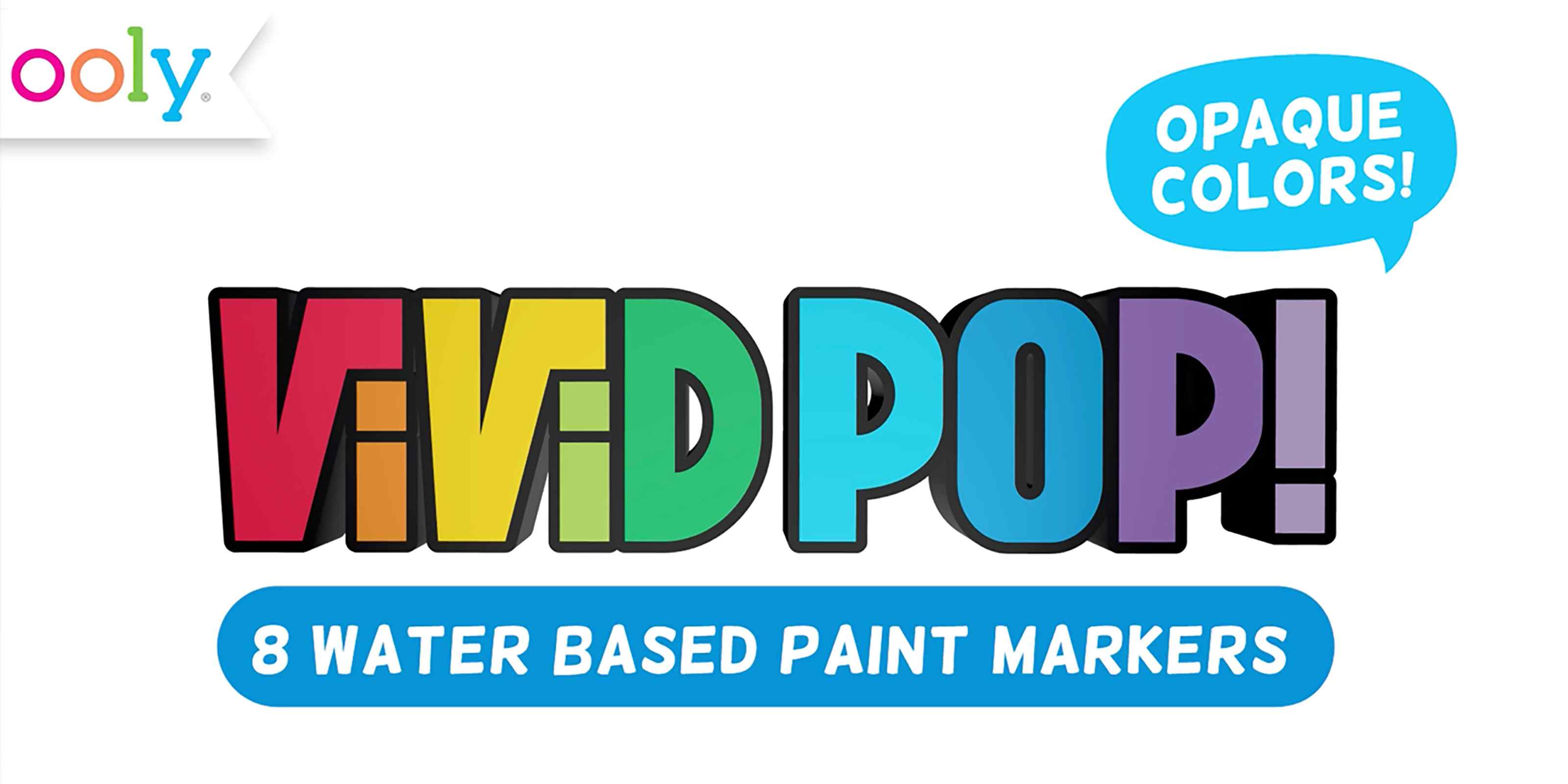 Vivid Pop! Water Based Paint Markers