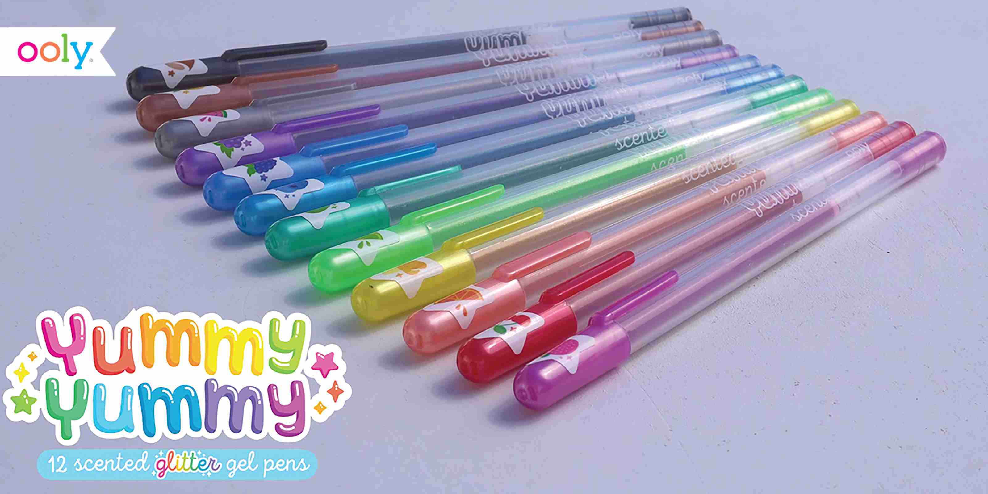 Ooly Color Gel Pens w. Scent - Yummy Yummy - 12 pcs