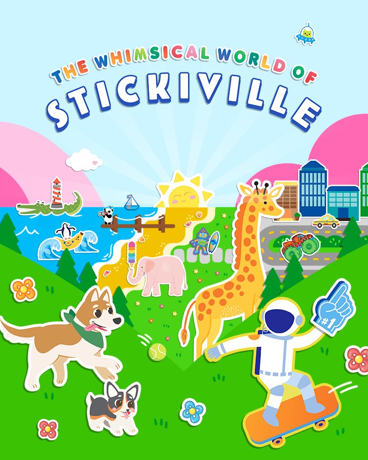 Whimsical world of Stickiville