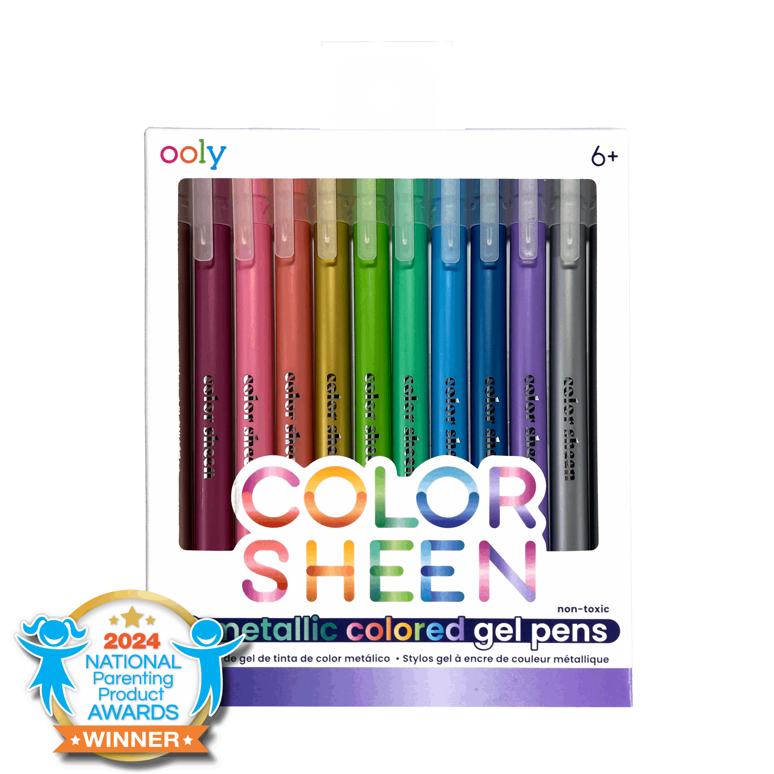 Color Sheen Metallic Colored Gel Pens - Set of 12