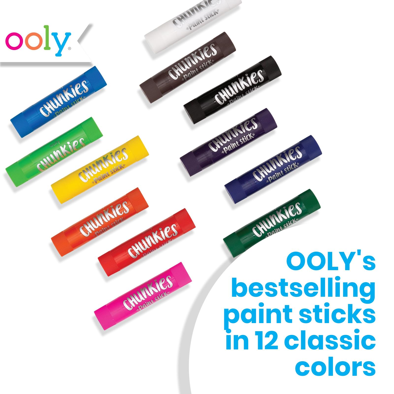 Ooly Chunkies Neon Paint Stick Set of 6 – Crush