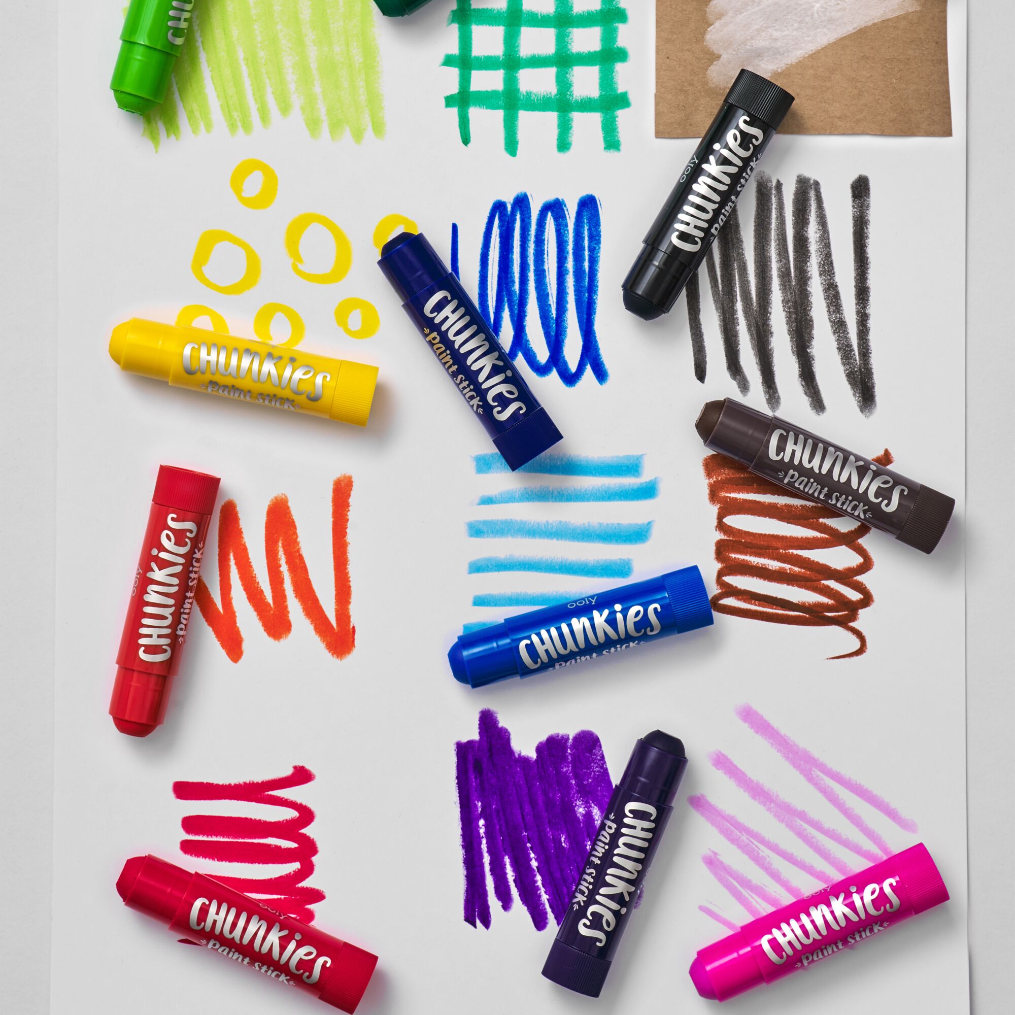 Ooly Jumbo Tuscher - Chunkies Paint Sticks - 6 stk - Multifarvet - OneSize