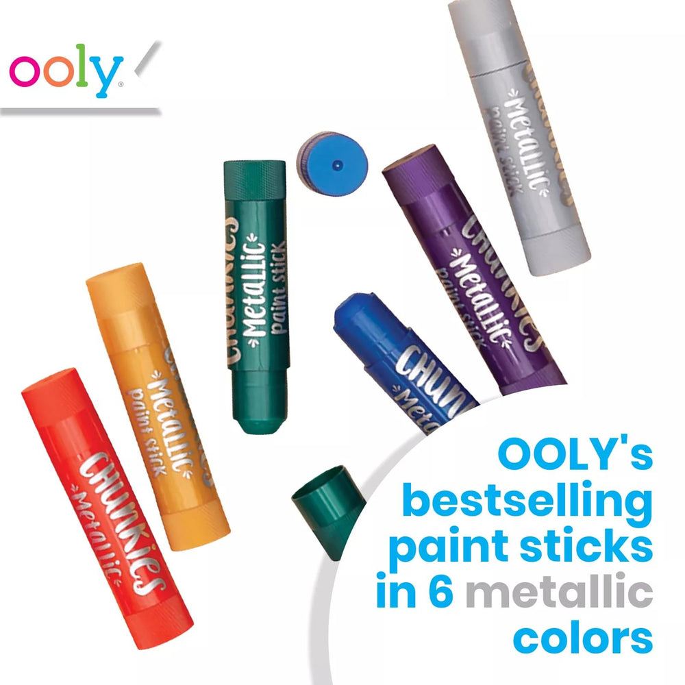 Chunkies Paint Sticks Metallic Pack Set of 6 OOLY
