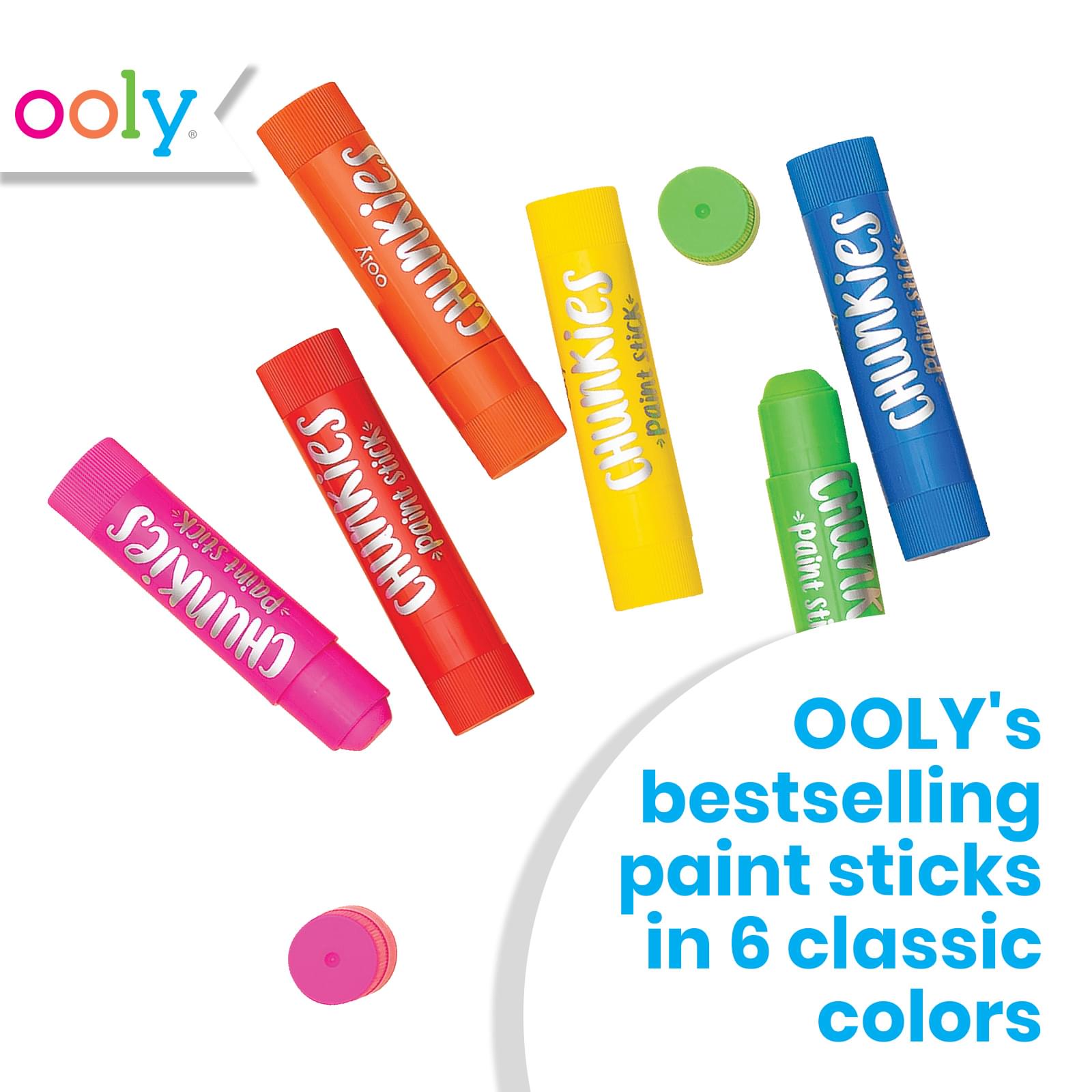 OOLY 126-015 Chunkies Paint Sticks - Metalloc - Set of 6, 1 - City