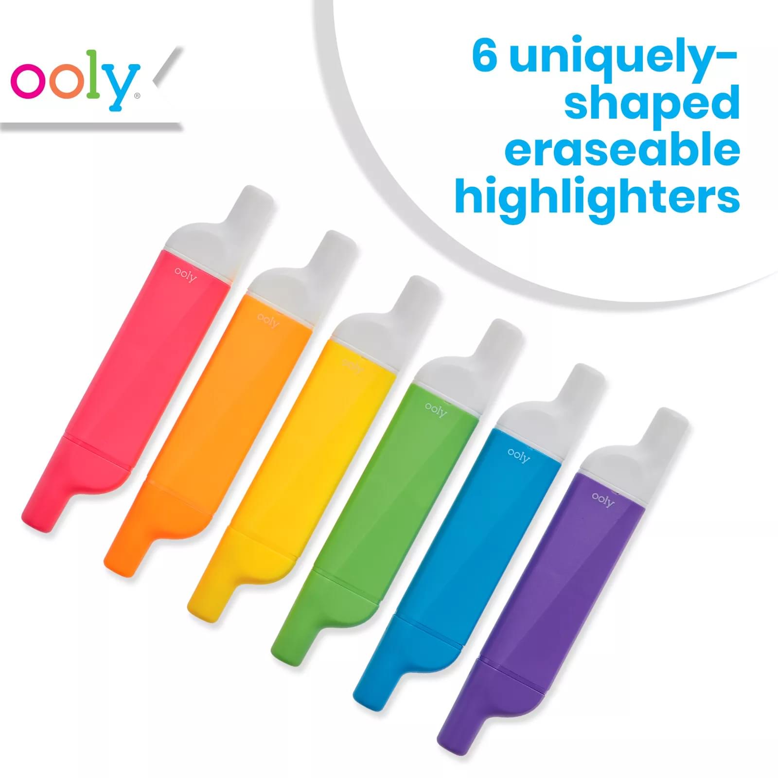 do-overs erasable highlighters - set of 6 do-overs erasable highlighters - set of 6