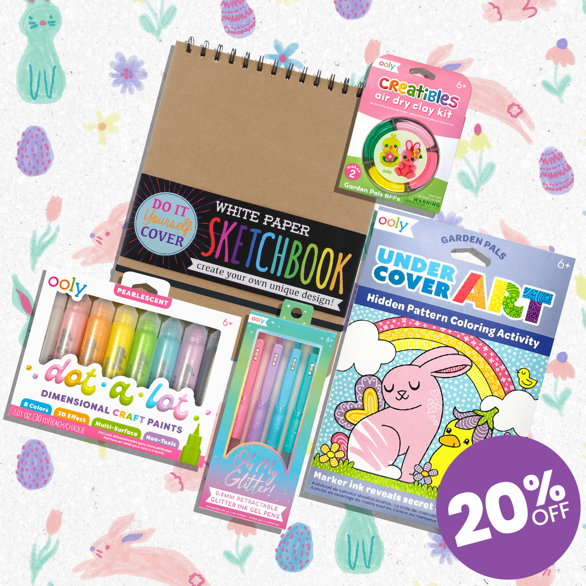 Funtastic Friends Scratch and Scribble Mini Scratch Art Kit - OOLY