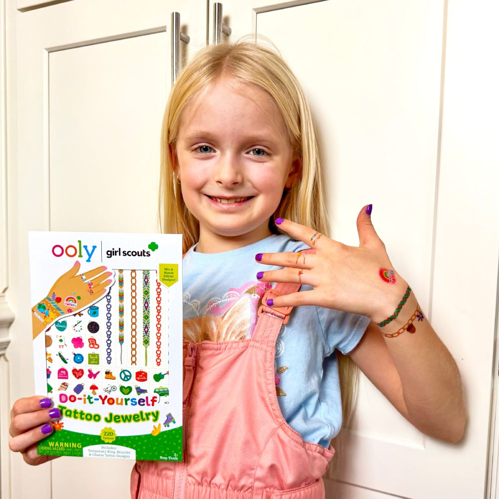OOLY x Girl Scouts DIY Temporary Tattoo Jewelry - 3 Sheets