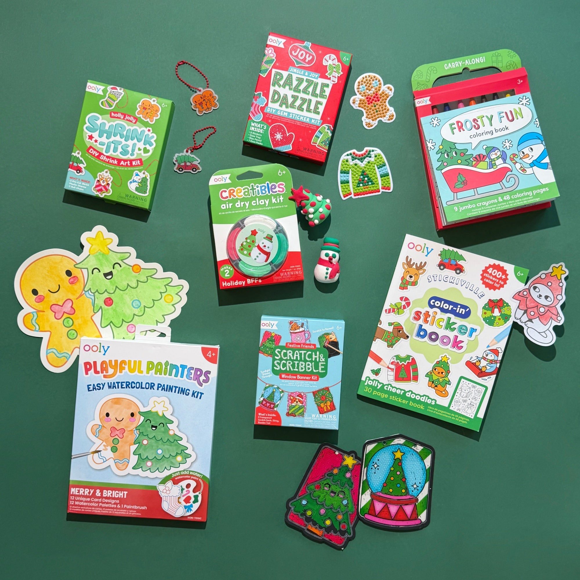Creatibles Mini Air Dry Clay Kit - Holiday BFFs - 2 Designs