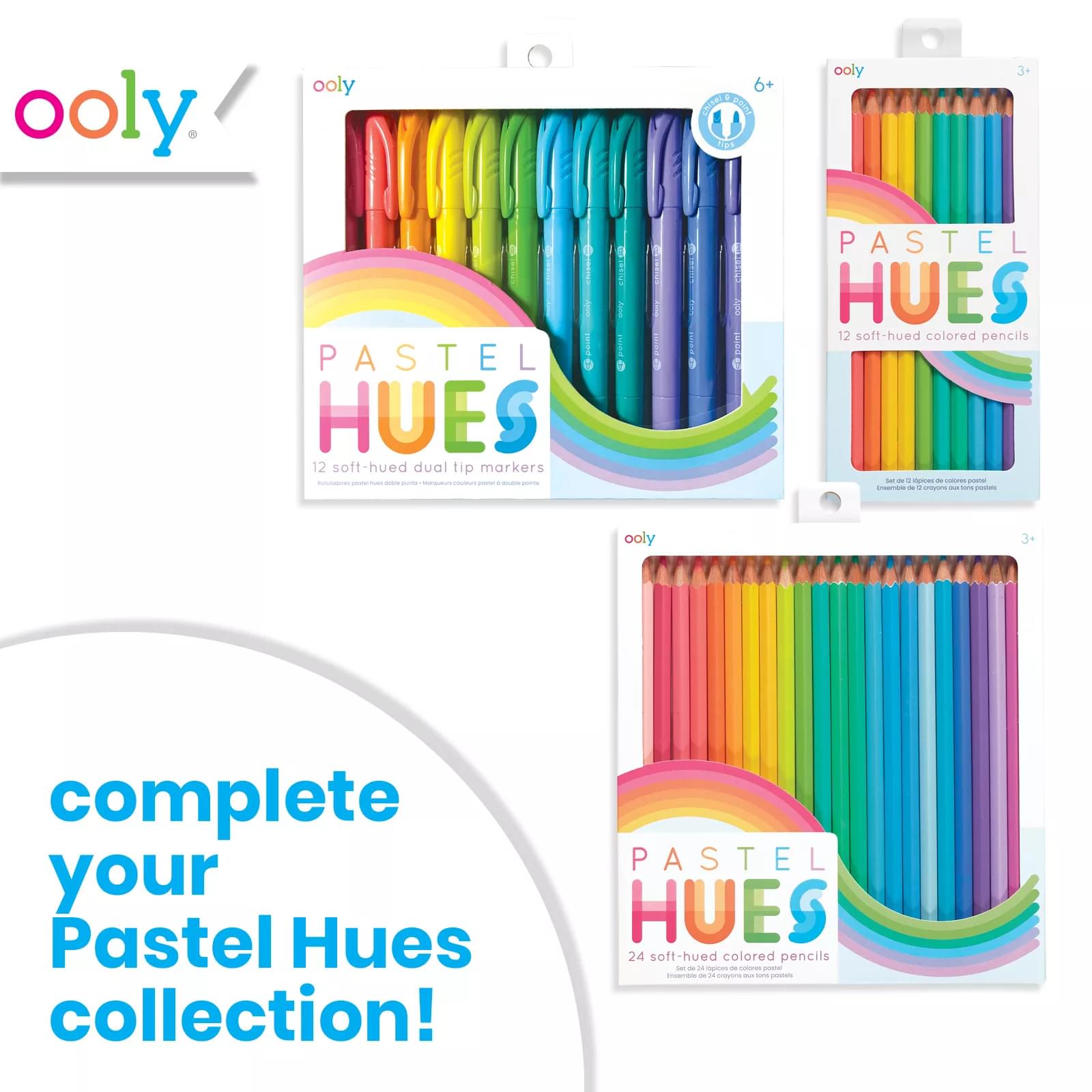 Pastel Hues Colored Pencils - Set of 12 - OOLY