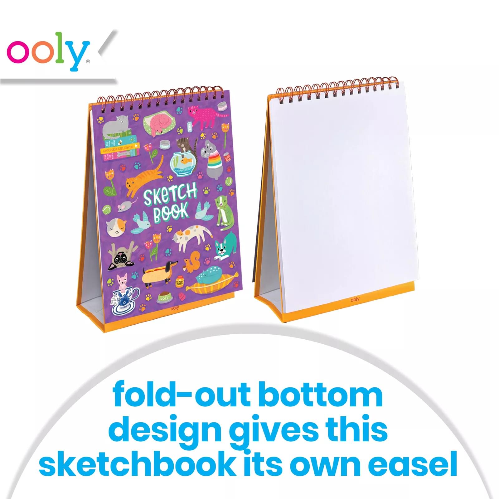 Ooly Sketch & Show Standing Sketchbook - Awesome Doodles