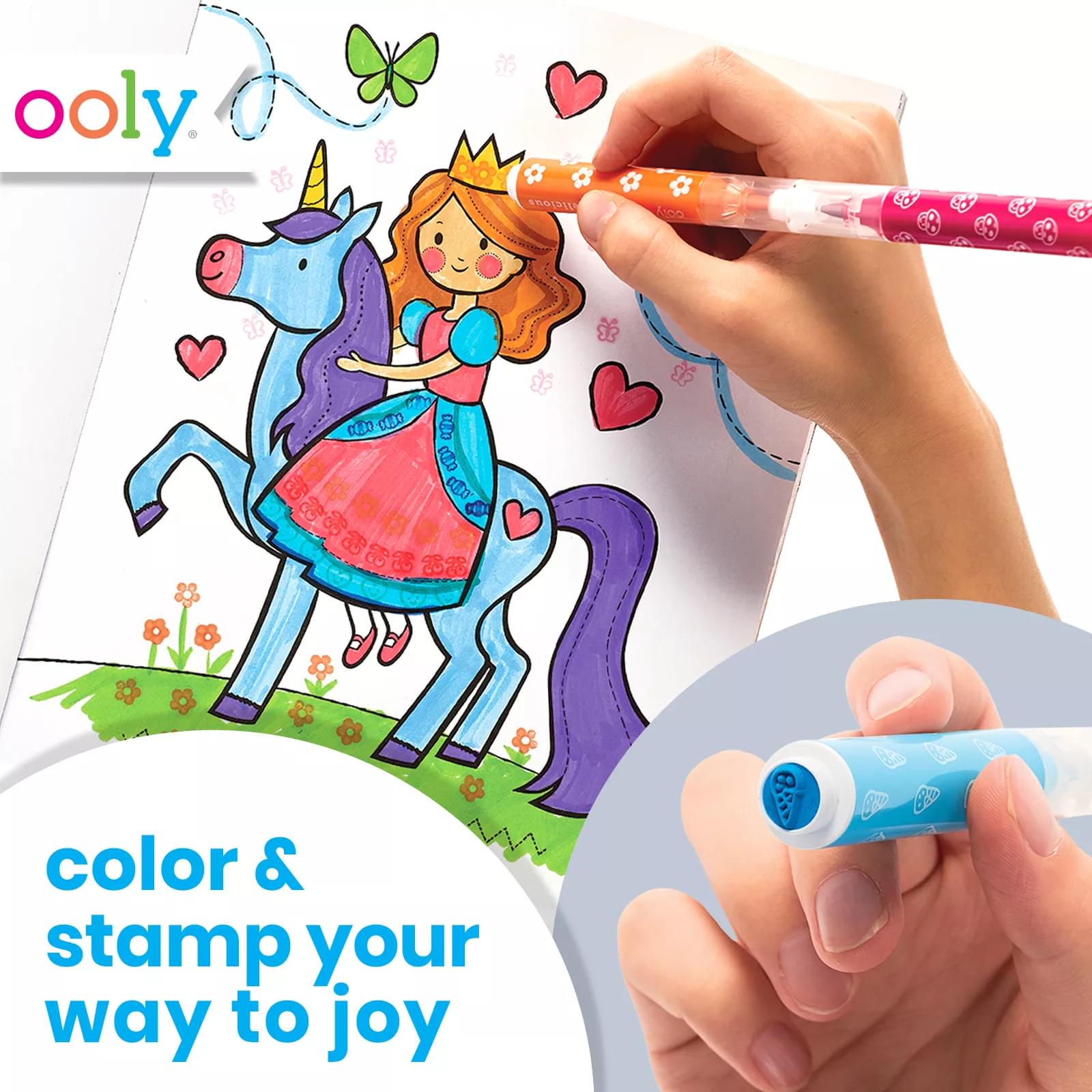 OOLY stamp markers stamp-a-doodle 12 pcs 3 yrs+ – PSiloveyou