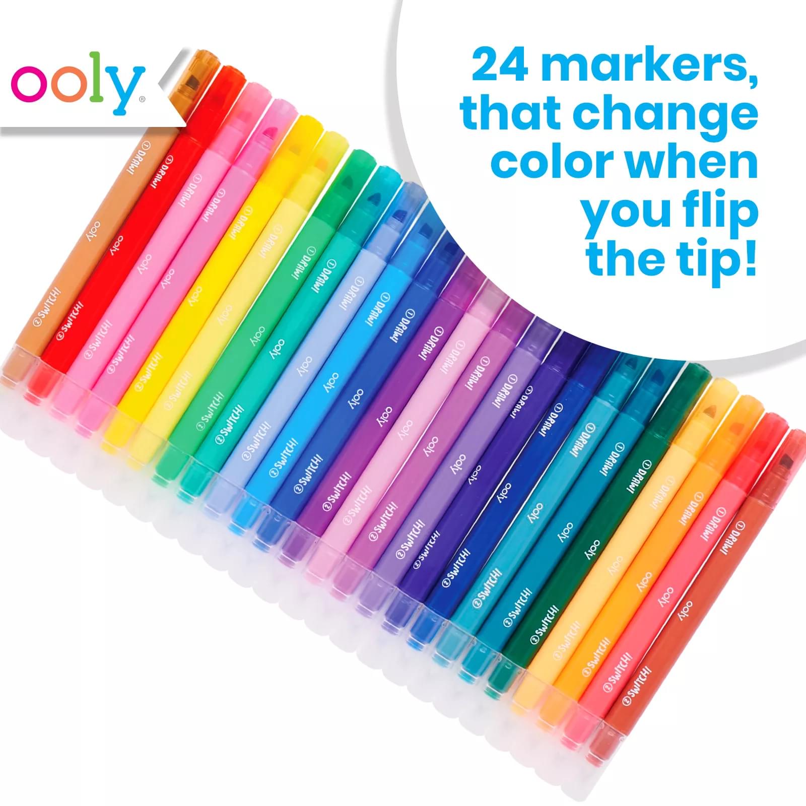 Ooly Switcheroo Color Changing Marker Set of 12 – Crush