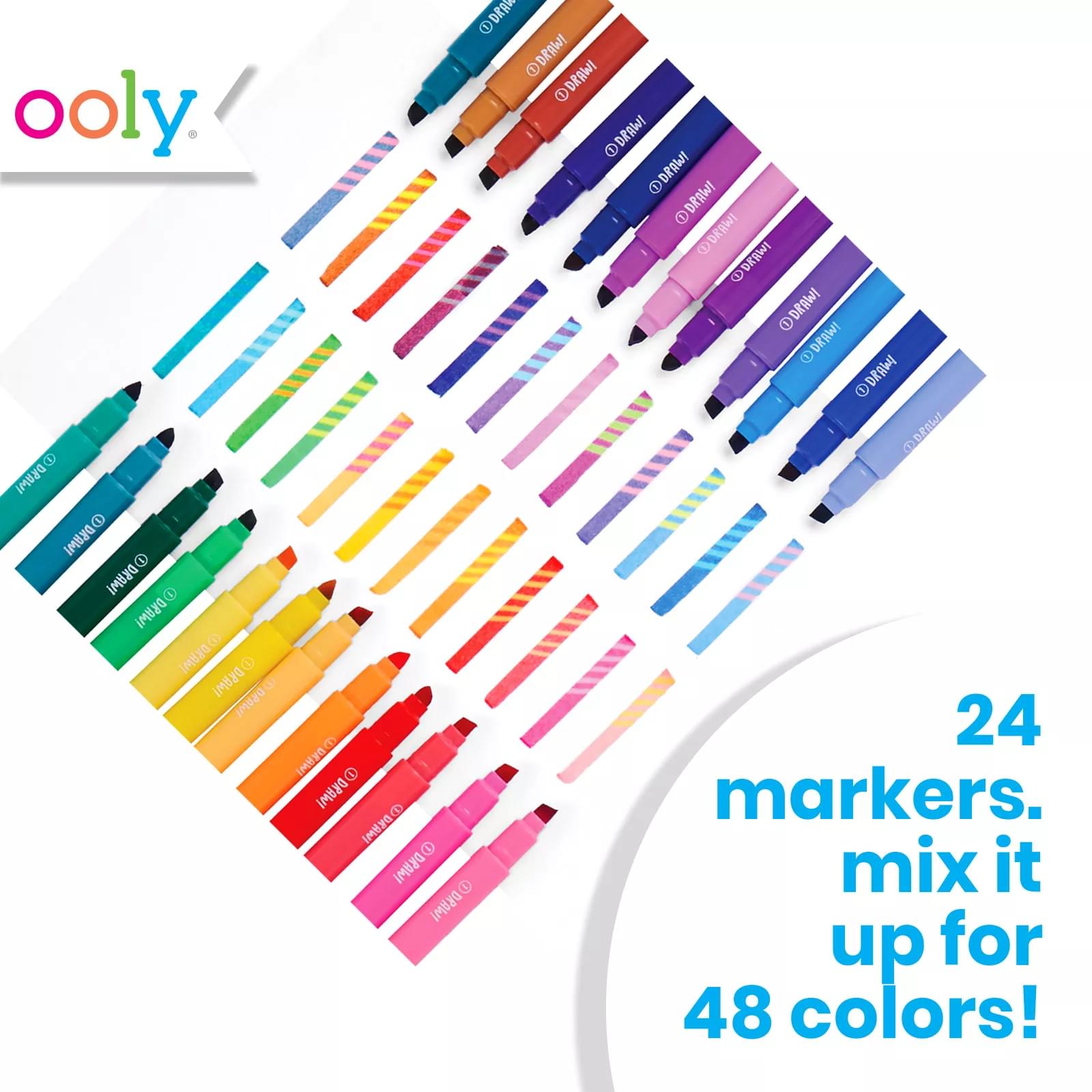 Switch up your art with Switch-eroo Color Changing Markers! Draw with the  color chisel tip side then SWITCH to the mystery color changing side and  watch, By OOLY