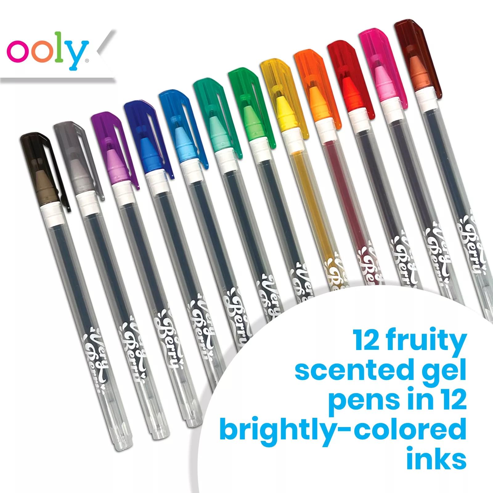 Very Berry Strawberry Scented Gel Pens - Set of 12