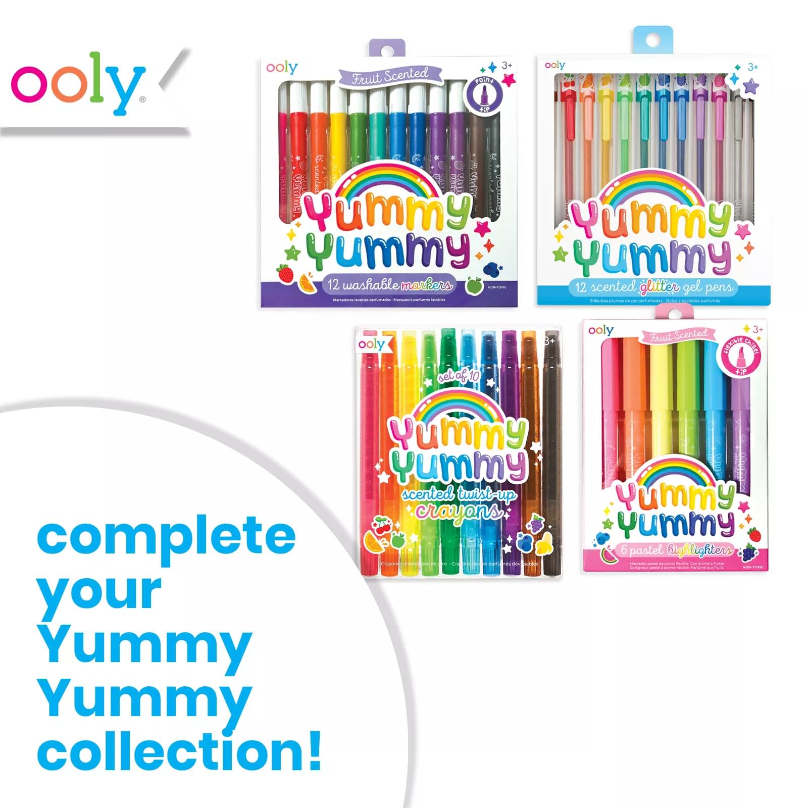 yummy yummy scented markers - set of 12