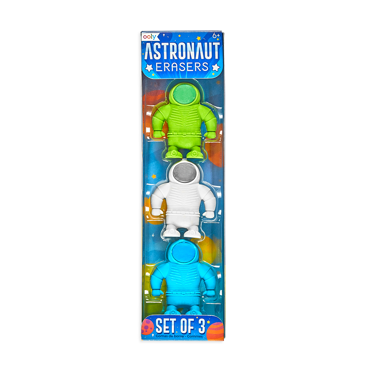 Astronaut Erasers Set 3