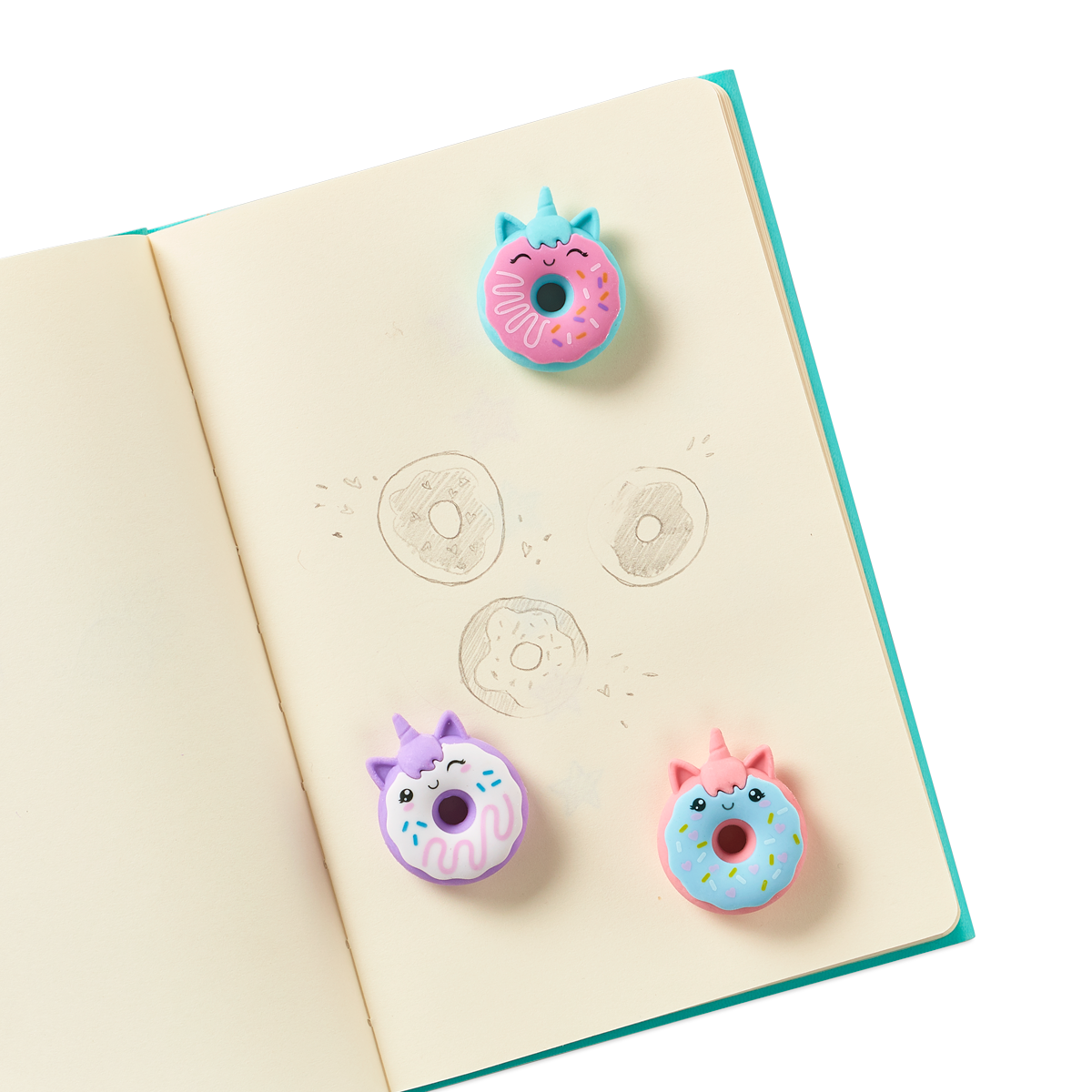 Ooly - Click-It Erasers: Sugar Joy Donuts