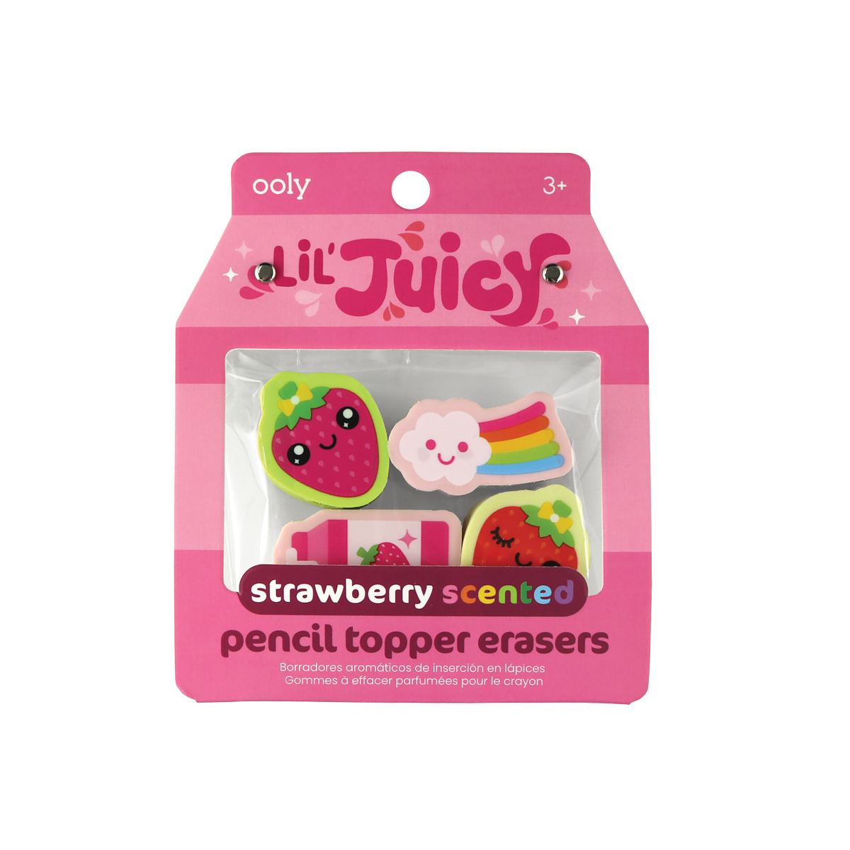 OOLY Lil' Juicy Scented Topper Eraser - Strawberry