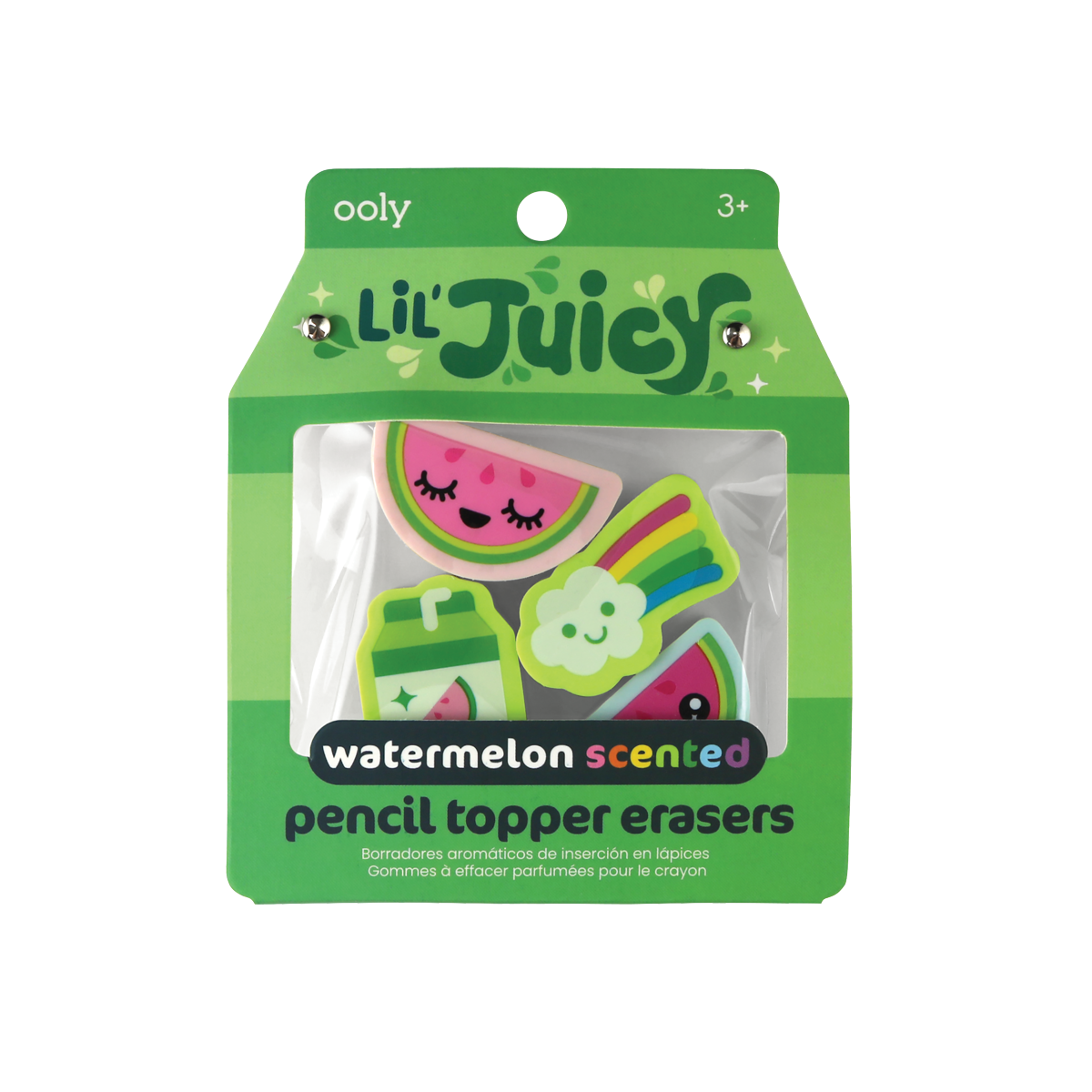 OOLY Lil' Juicy Scented Topper Eraser - watermelon